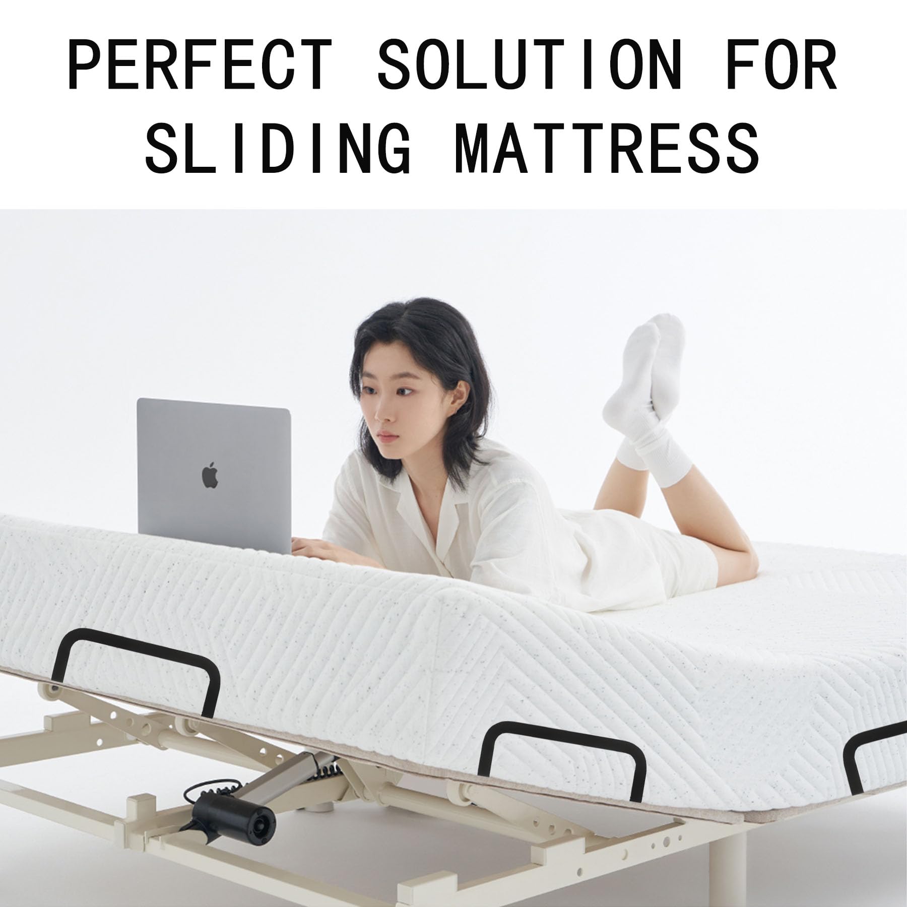 Koxhero Mattress Retainer Bar Bracket Holder 4Pcs Keeping Mattress From Sliding For Foot Of Platform Beds,Adjustable Beds,Rv Mat
