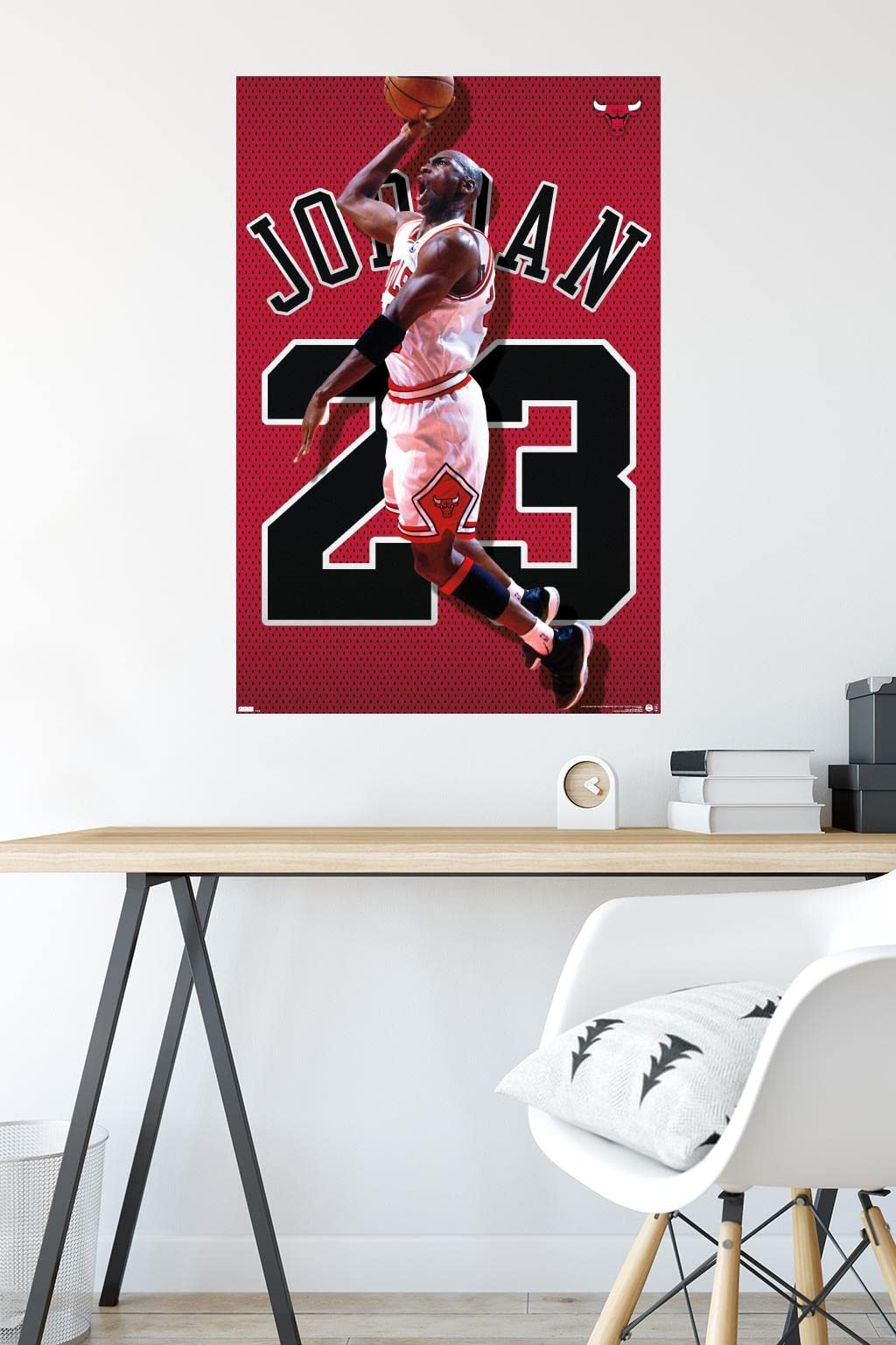 Trends International Michael Jordan Jersey Wall Poster, 22.375" x 34", Premium Unframed Version, Model POD21928
