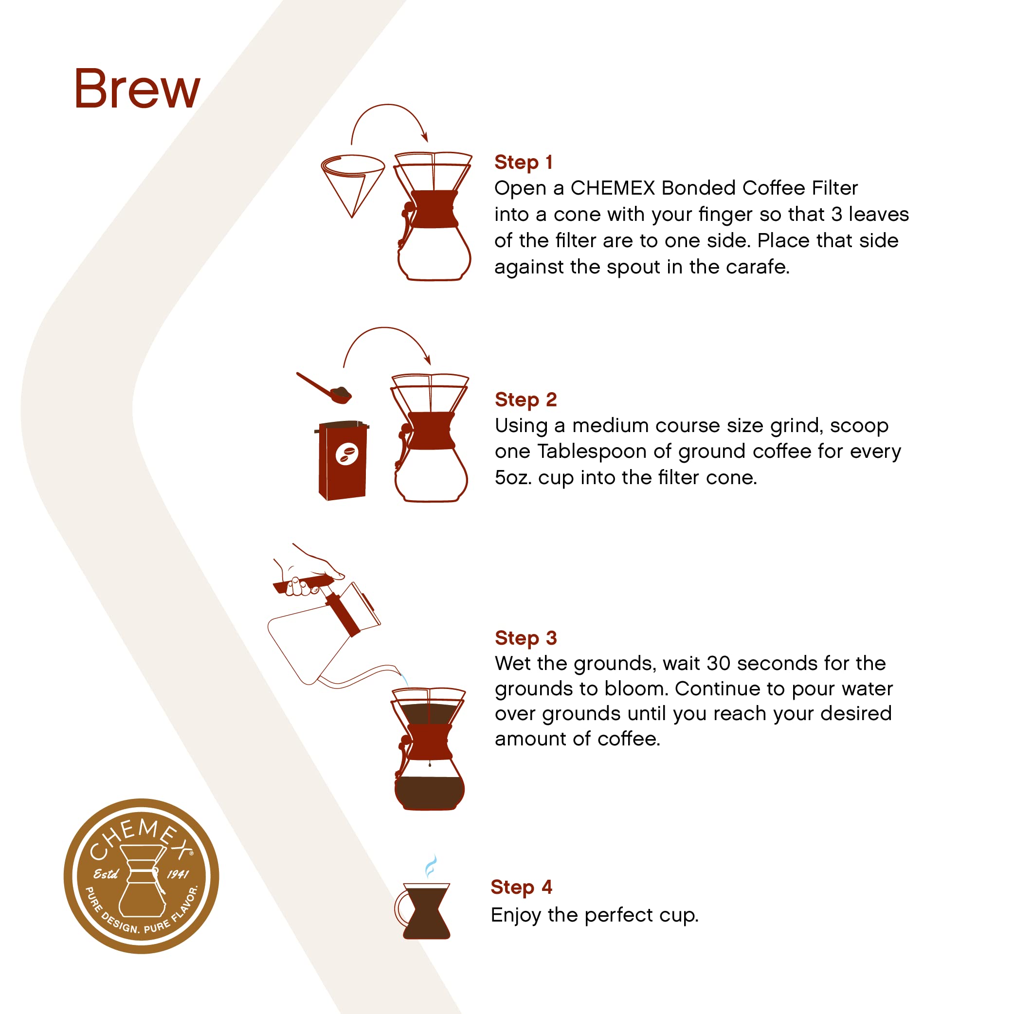 Chemex Pour-Over Glass Coffeemaker - Classic Series - 10-Cup - Exclusive Packaging