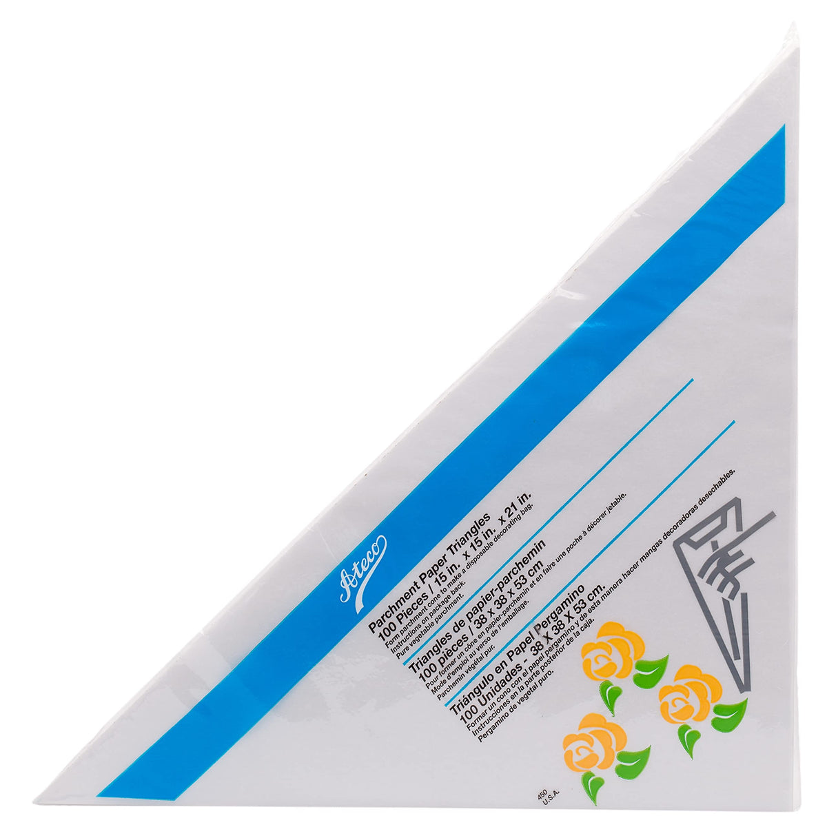Ateco Parchment Triangle, 100-Pack