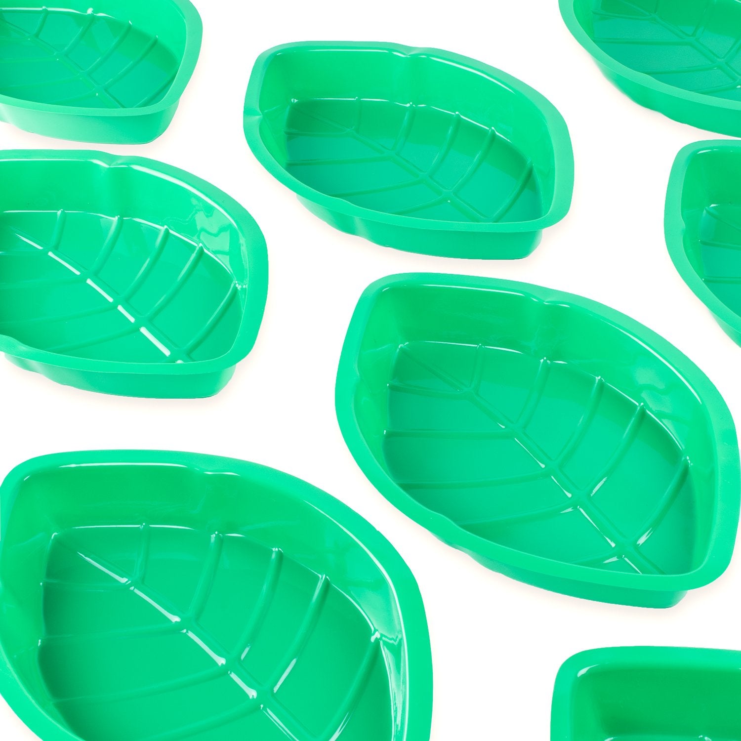 Super Z Outlet Palm Leaf Hawaii Style Food Reusable Snack Tray, Cookies, Chips, Candy Dip For Jungle Island Themed Party Decorat
