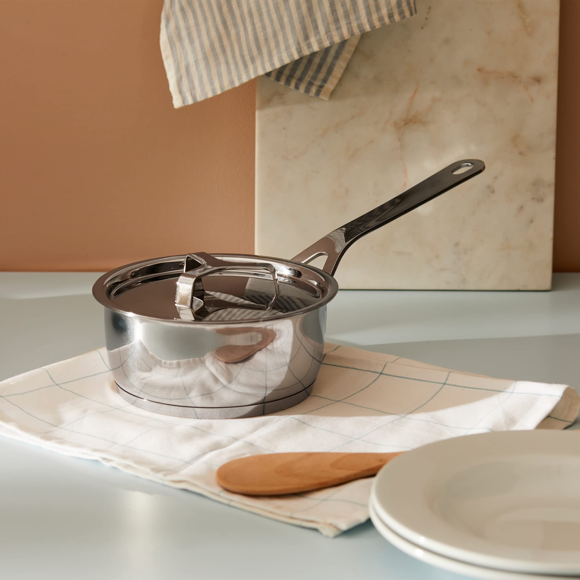 A Di Alessi, ''Pots & Pans'', Saucepan In 18/10 Stainless Steel Mirror Polished,2 Qt 2 Oz