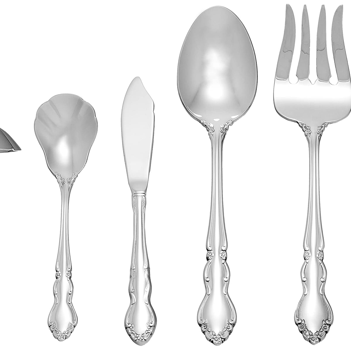 Oneida Dover 6-Piece Serving Set, Medium, Stainless Steel, Model 27660 ...