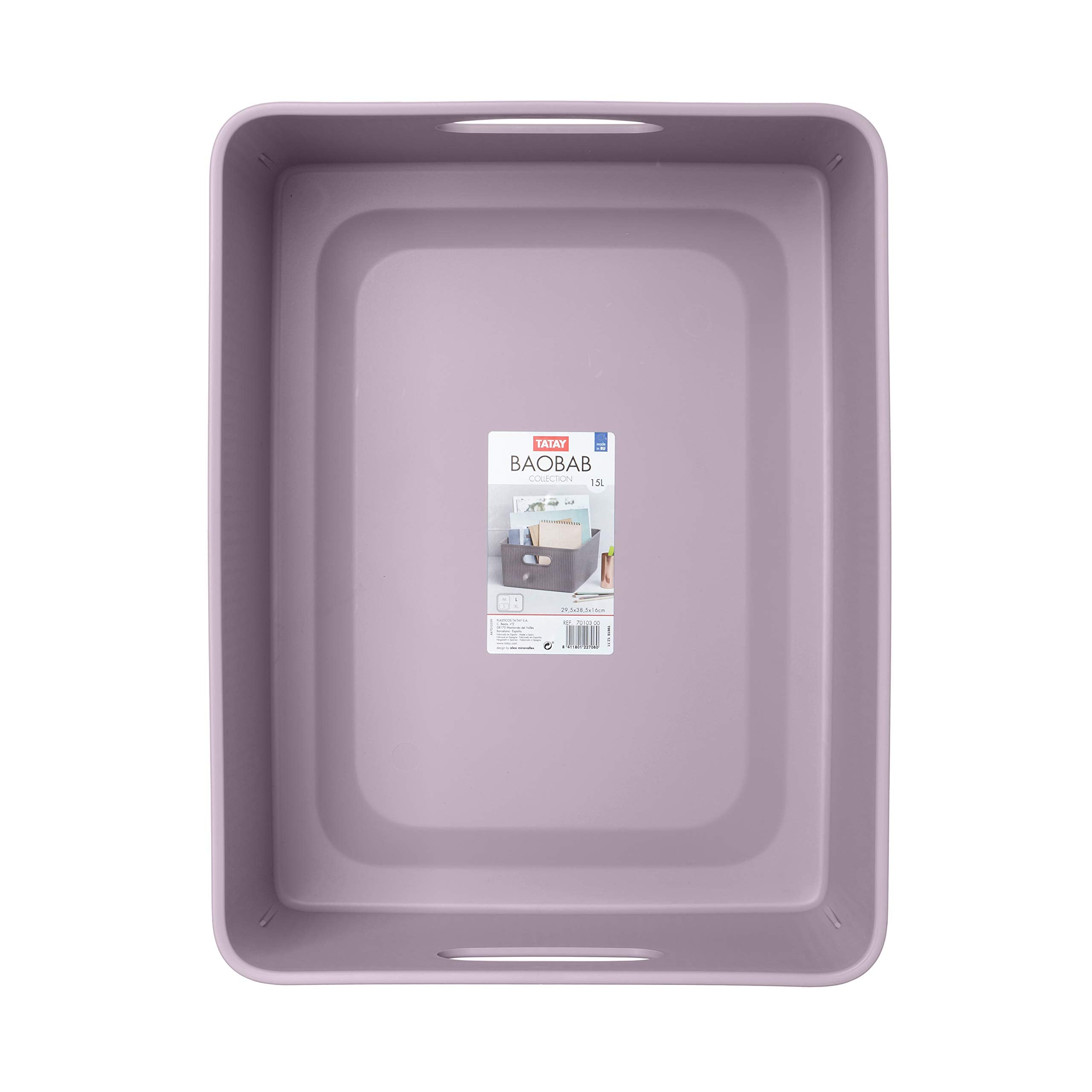 Tatay Baobab Multipurpose Large Storage Basket  Lilac  294 X 385 X 16