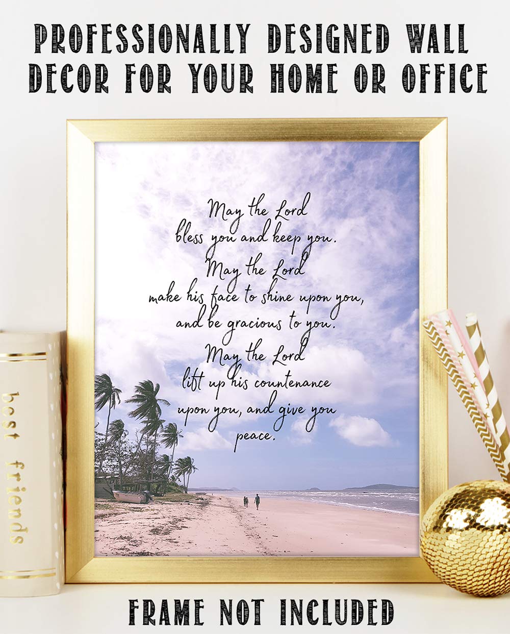 Book Of Numbers Bible Wall Decor, Book Bible Christian Quote Decor, Bible Verse Wall Print, Bible Quote 11 X 14 Wall Print, Insp