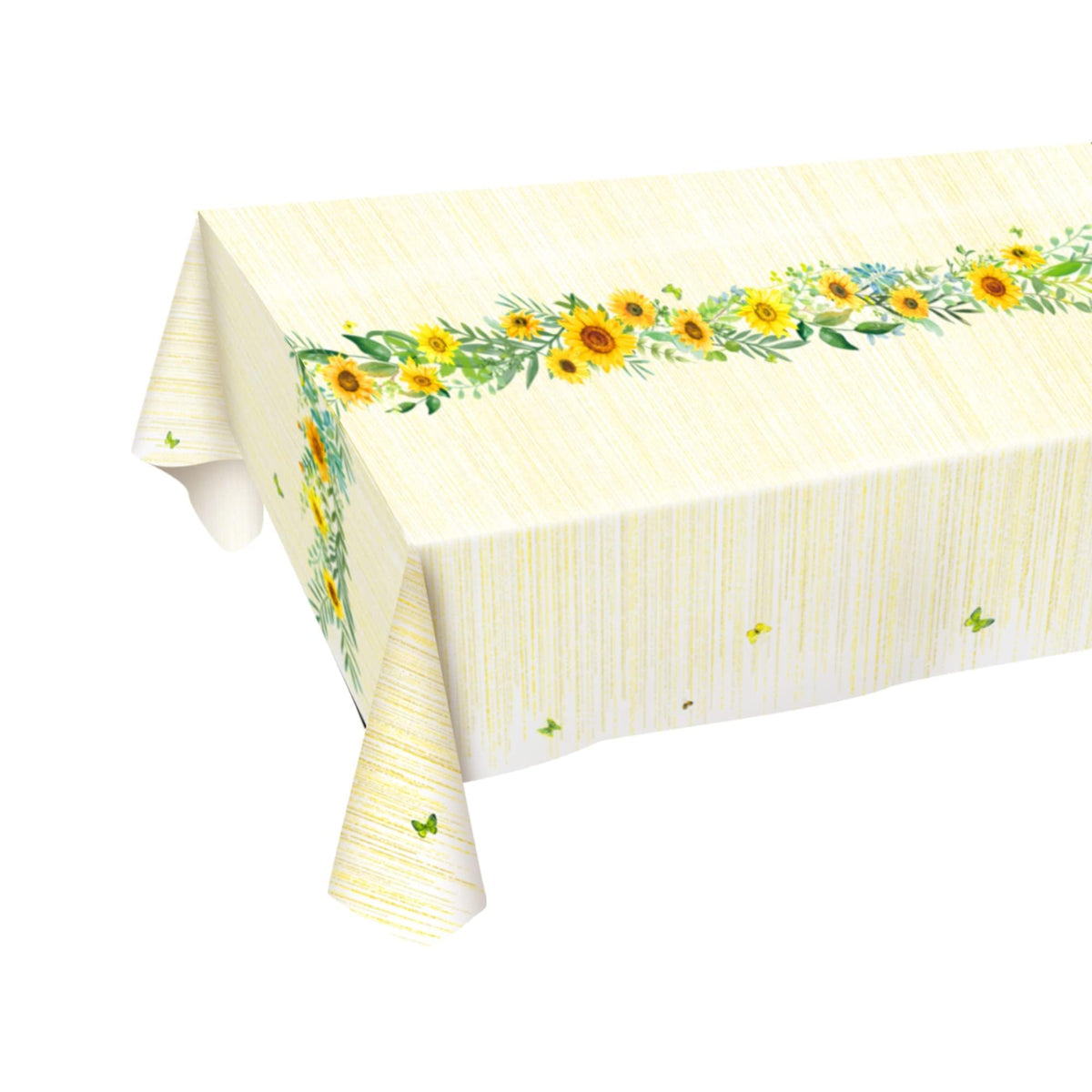 Cheerland 9X5 Ft Sunflower Tablecloth Rectangle Fall Theme Birthday Table Cover Sun Flower Baby Shower Decorations Retirement An