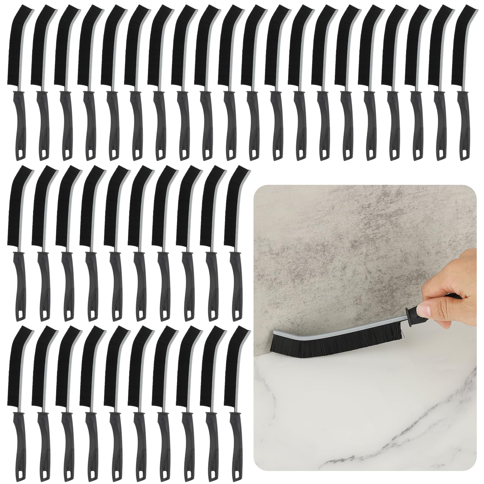 Crevice Cleaning Brush, 40 PCS Hard Bristled Crevice Cleaning Brush, Gap Cleaning Brush, Multifunctional Crevice Cleaning Brushe
