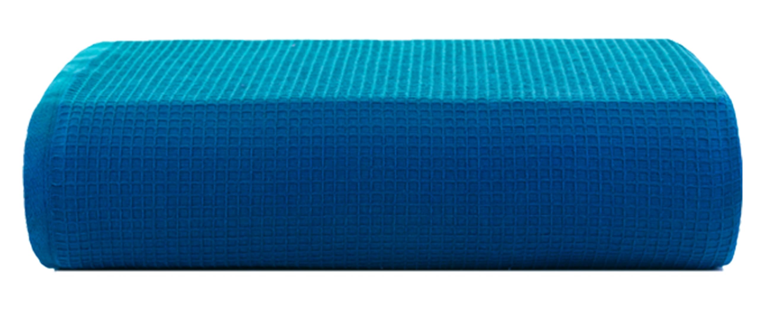 Casa Copenhagen - Egyptian Cotton Waffle 1 Pcs Large Bath Towel (Size : 90 X 180 Cm) Colour : Electric Blue