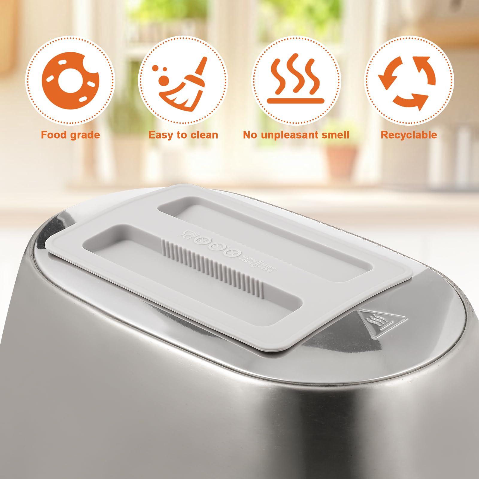 UPKOCH Toaster Lid Silicone 2 Slice Toaster Cover Bread Maker Cover Toaster Appliance Top Protector Bread Machine Dust Cover Sandwich Machine Accessories