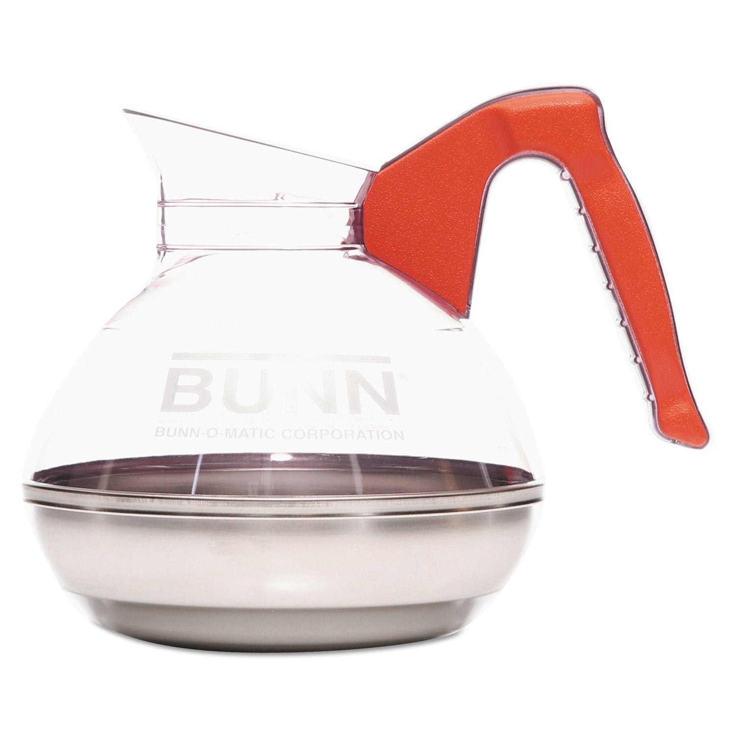 Bunn-O-Matic 061010101 12-Cup Unbreakable Decanter, Decaf, Orange Handle