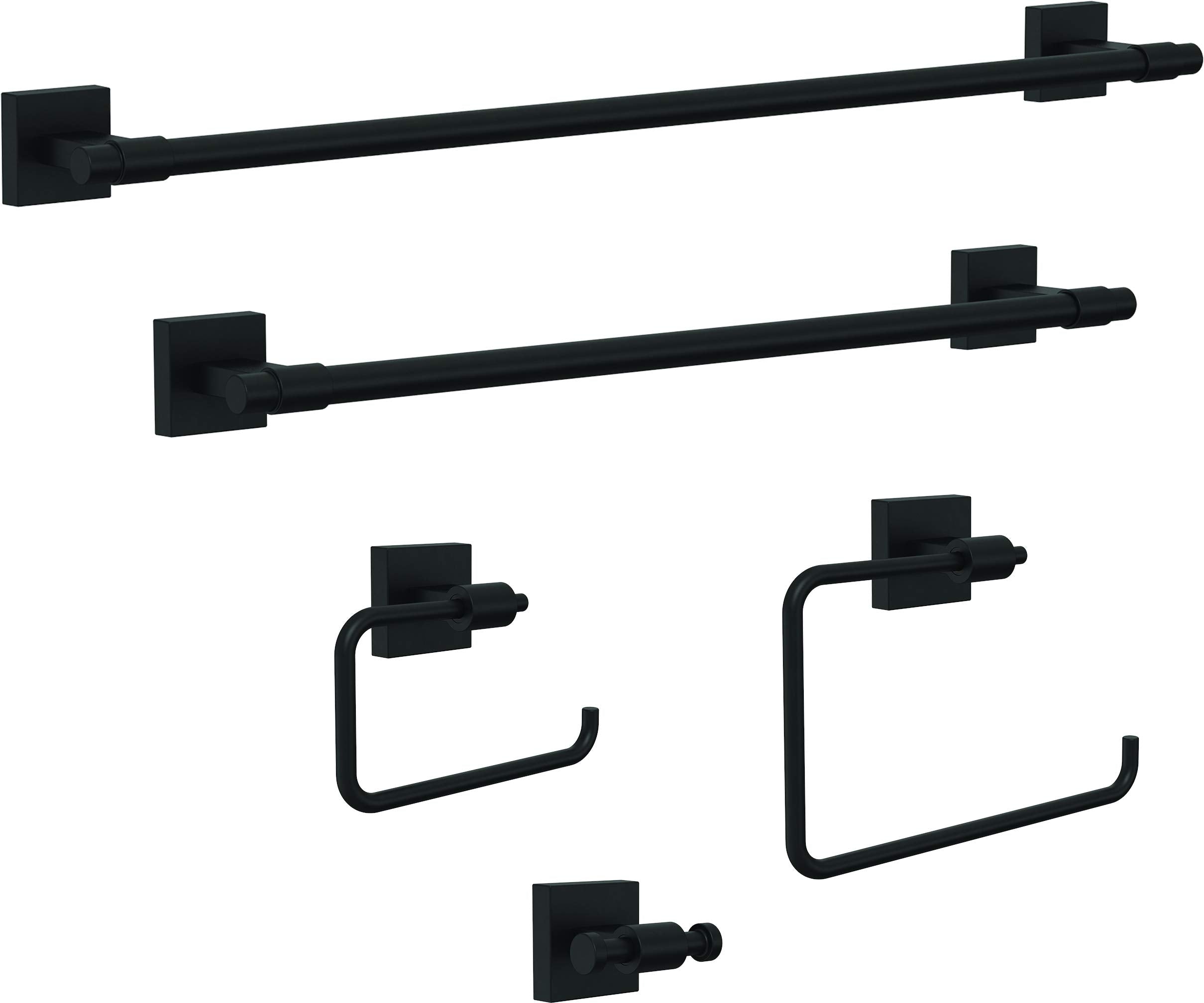 Franklin Brass MAX46-FB Maxted Towel Ring in Matte Black