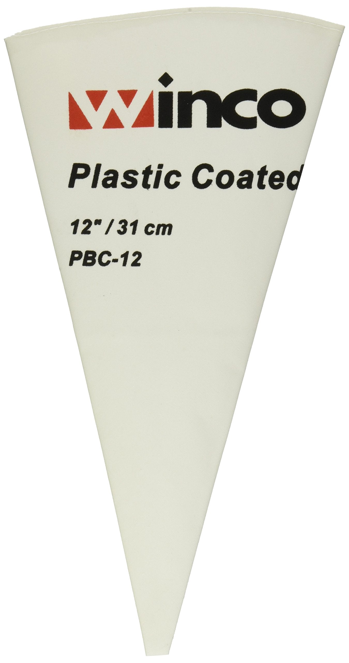 Winco Pastry Bag Cotton With Plastic Coating, 12-Inch