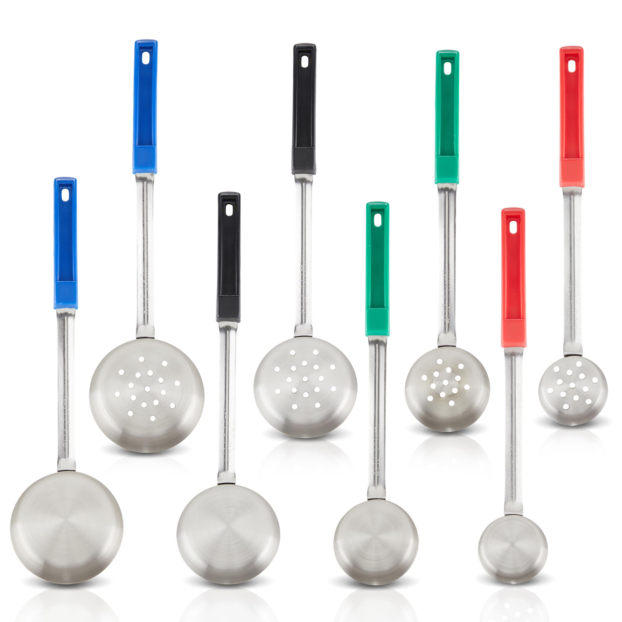 Portion Control Serving Spoons, Serving Utensil Set - Bariatric Surgery Must Haves - 8 Serving Utensils - Gastric Sleeve, Weight