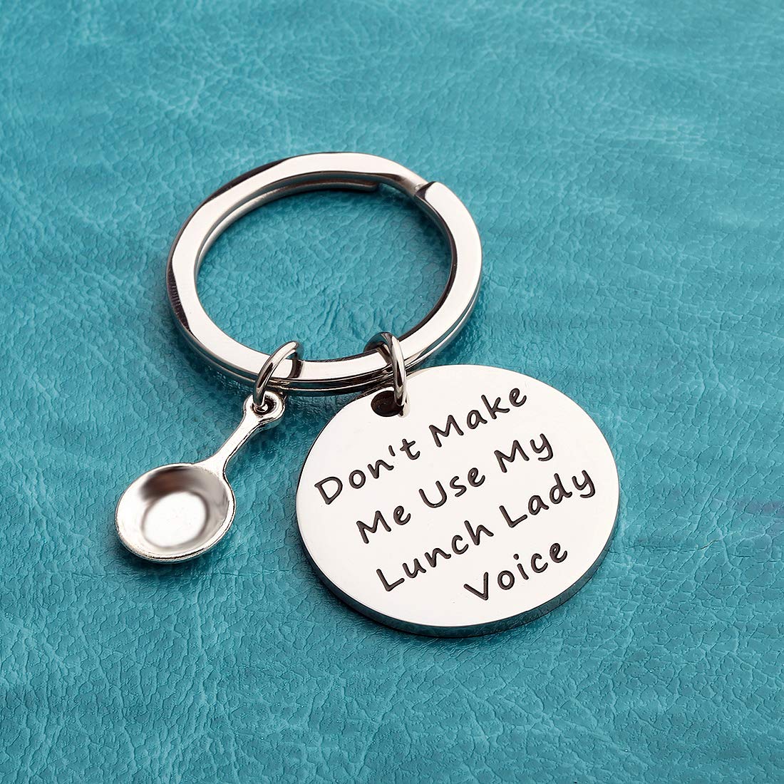 Potiy Lunch Lady Gift Cafeteria Worker Don'T Make Me Use My Lunch Lady Voice Keychain Appreciation Gift For Canteen(Lunch)
