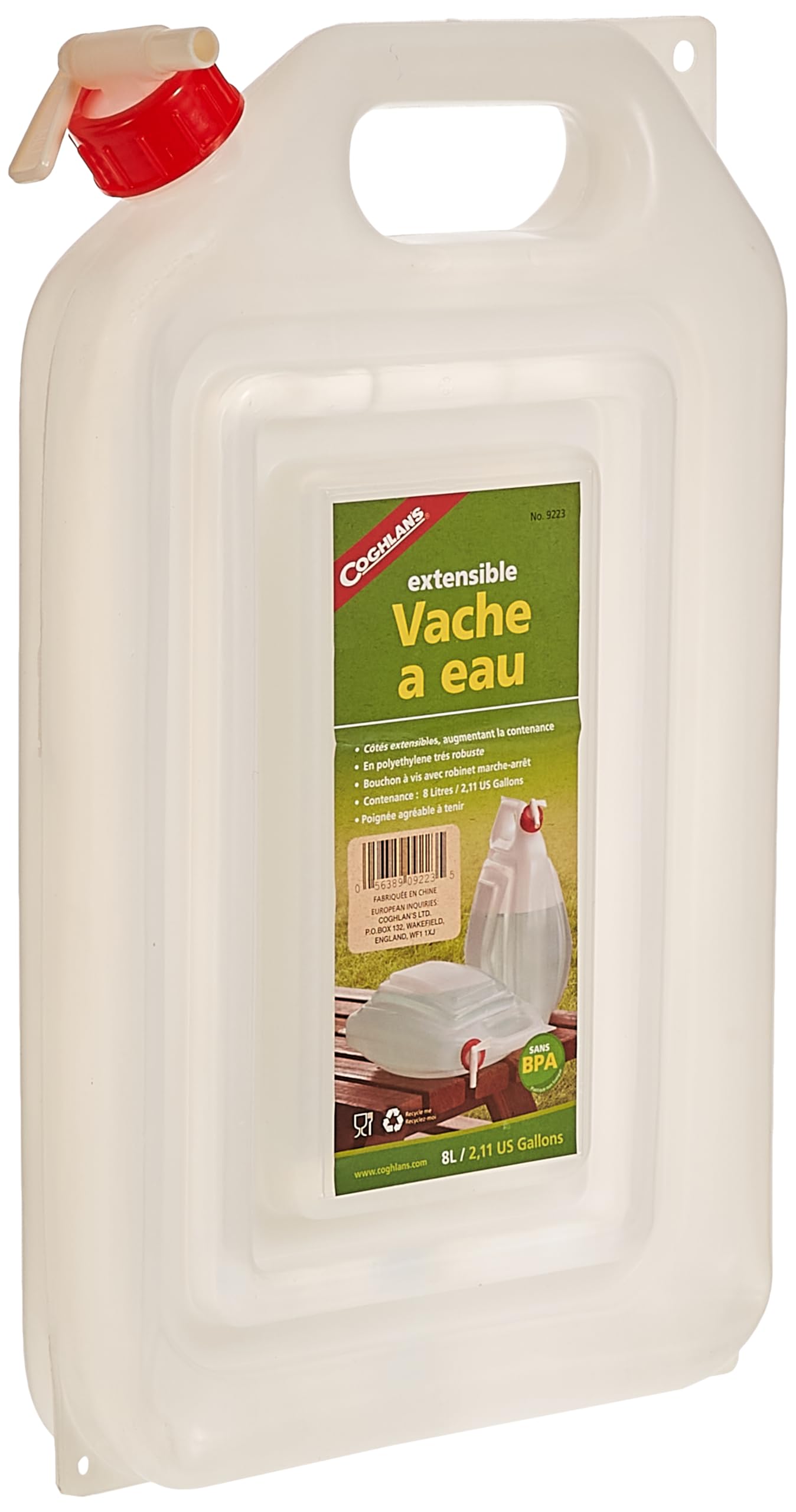 Coghlan'S Expandable Water Carrier, 2-Gallon , White