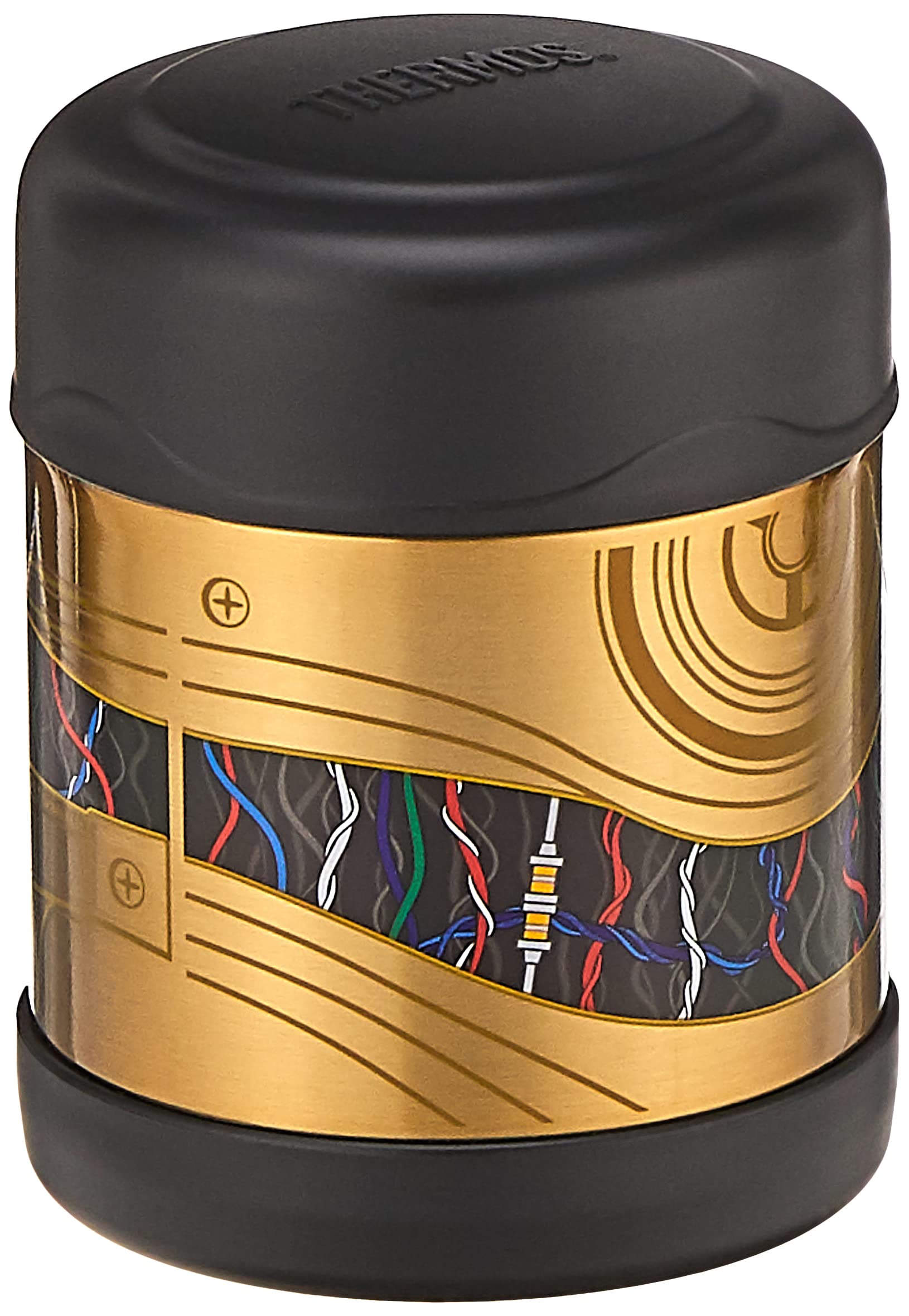 THERMOS FUNTAINER 10 Ounce Stainless Steel Vacuum Insulated Kids Food Jar, C3Po