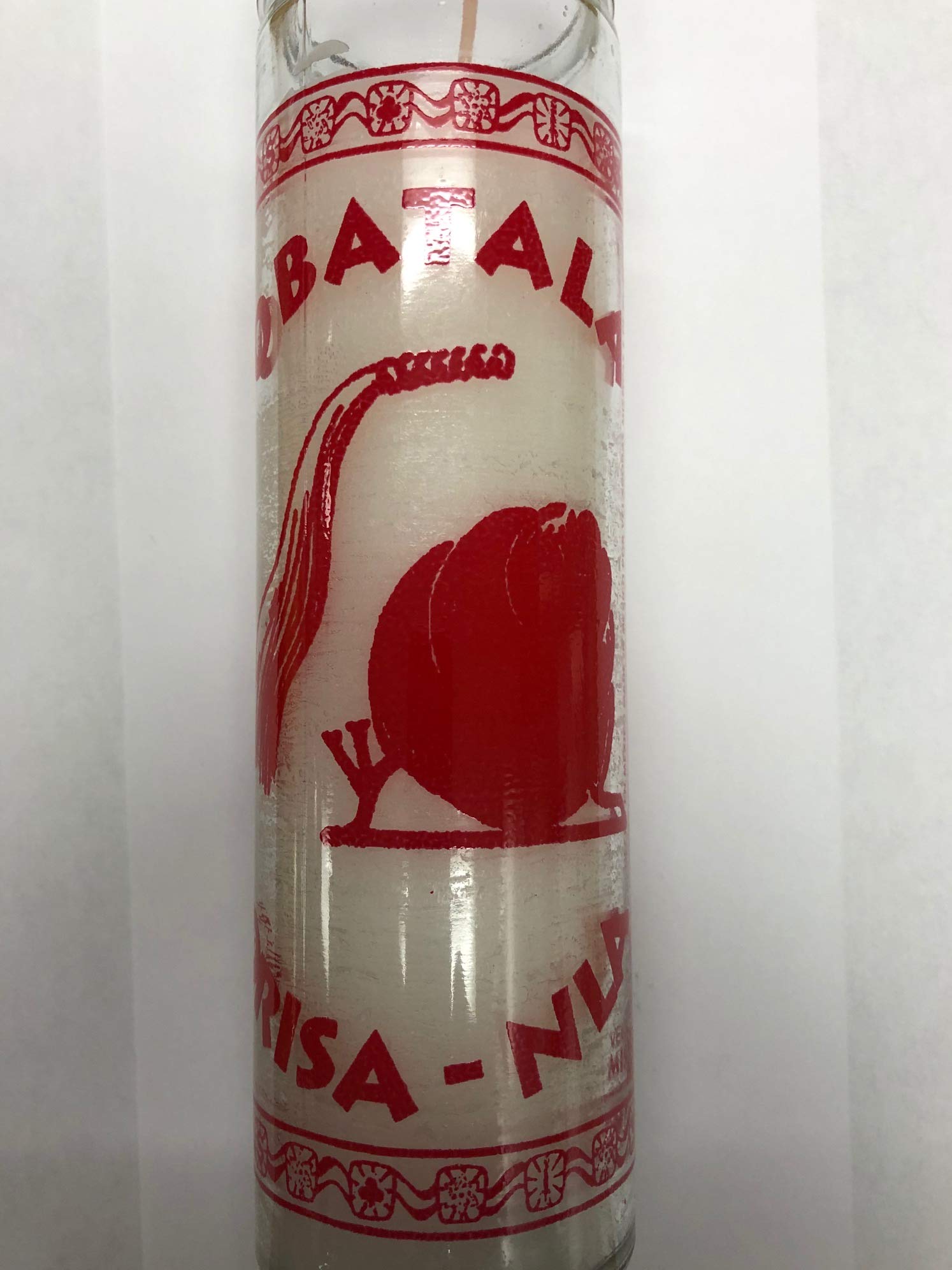 The Orisha Obatala (Orisa - NLA) 7 Day 1 Color Unscented Candle in Glass
