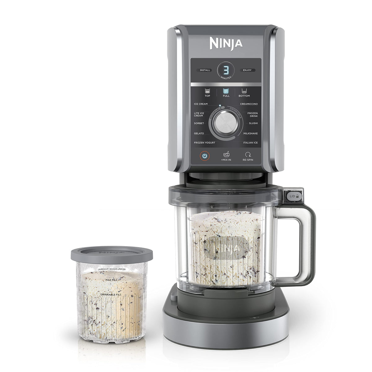 Ninja Nc501 Creami Deluxe 11-In-1 Ice Cream & Frozen Treat Maker For Ice Cream, Sorbet, Milkshakes, Frozen Drinks & More, 11 Pro
