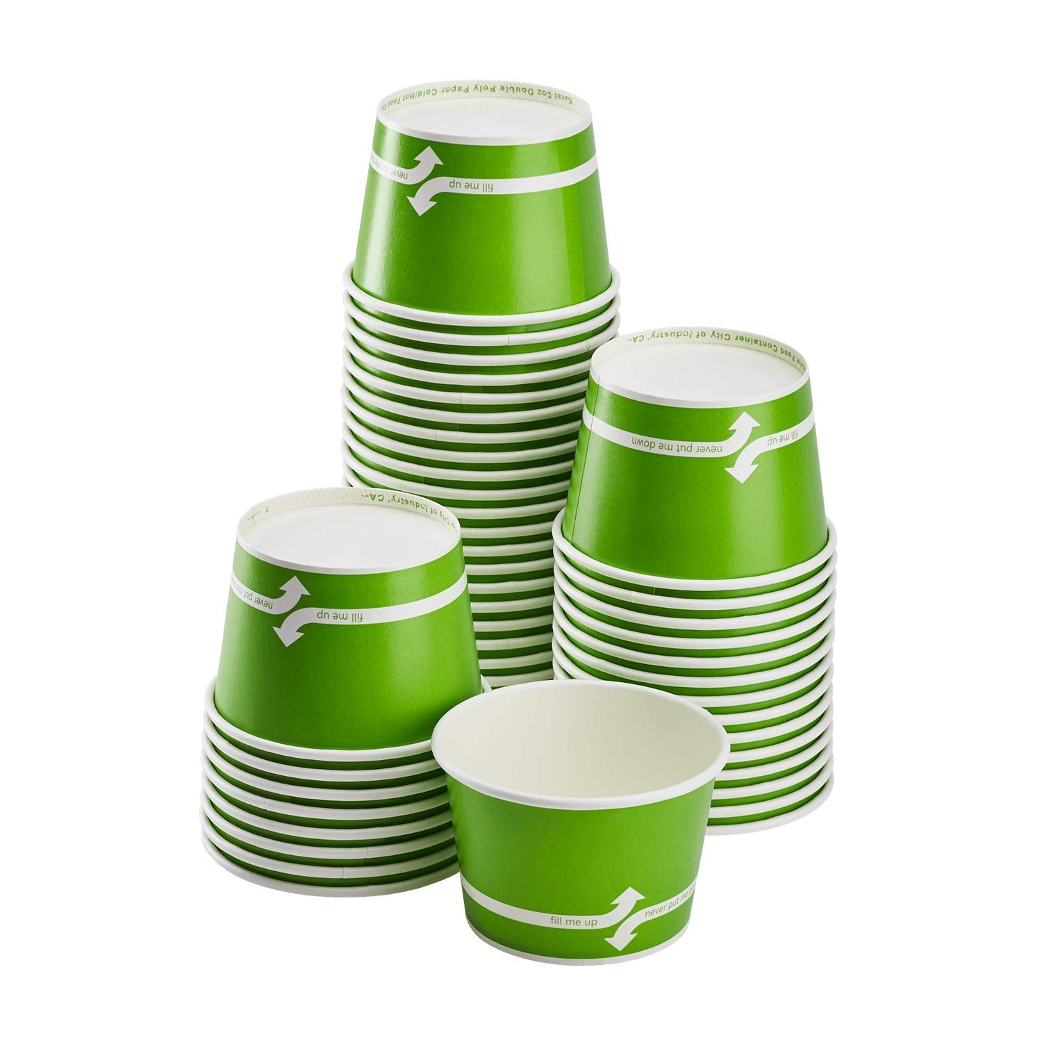 Karat [8Oz - 1000 Ct] Paper Ice Cream Cups & Soup Bowls For Hot/ Cold Food - Ideal For Soup, Ice Cream, Gelato, Yogurt And Snack