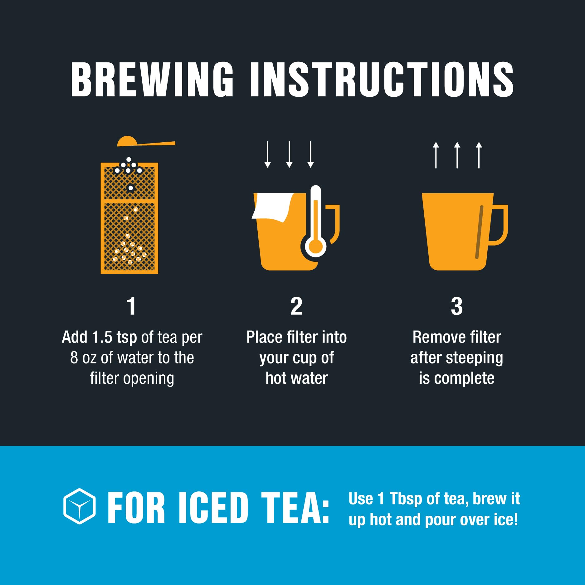 Tiesta Tea - Loose Leaf Tea Filters, 100 Count, Disposable Tea Infuser, 100% Natural Unbleached Paper, Steeps Hot Tea, Iced Tea
