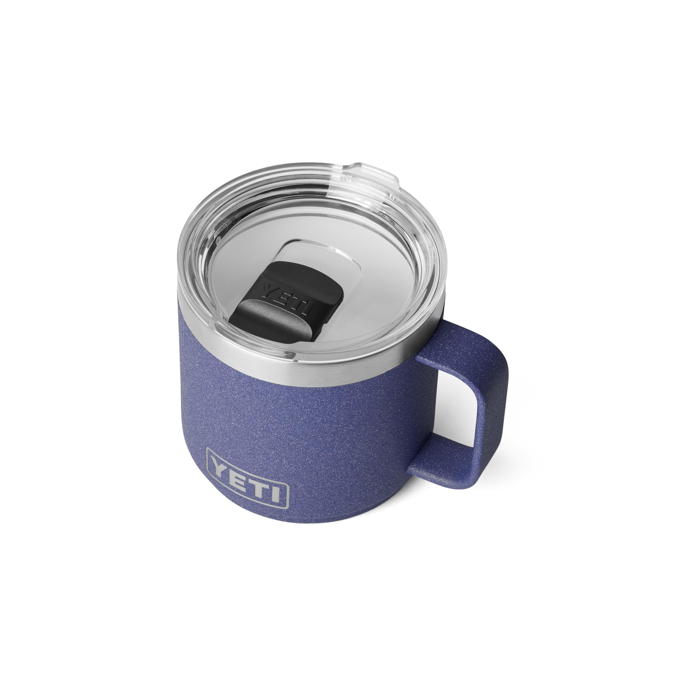 YETI Rambler 14 oz Ceramic Lined Stackable Mug, Vacuum Insulated, Stainless Steel with MagSlider Lid, Moon Dust