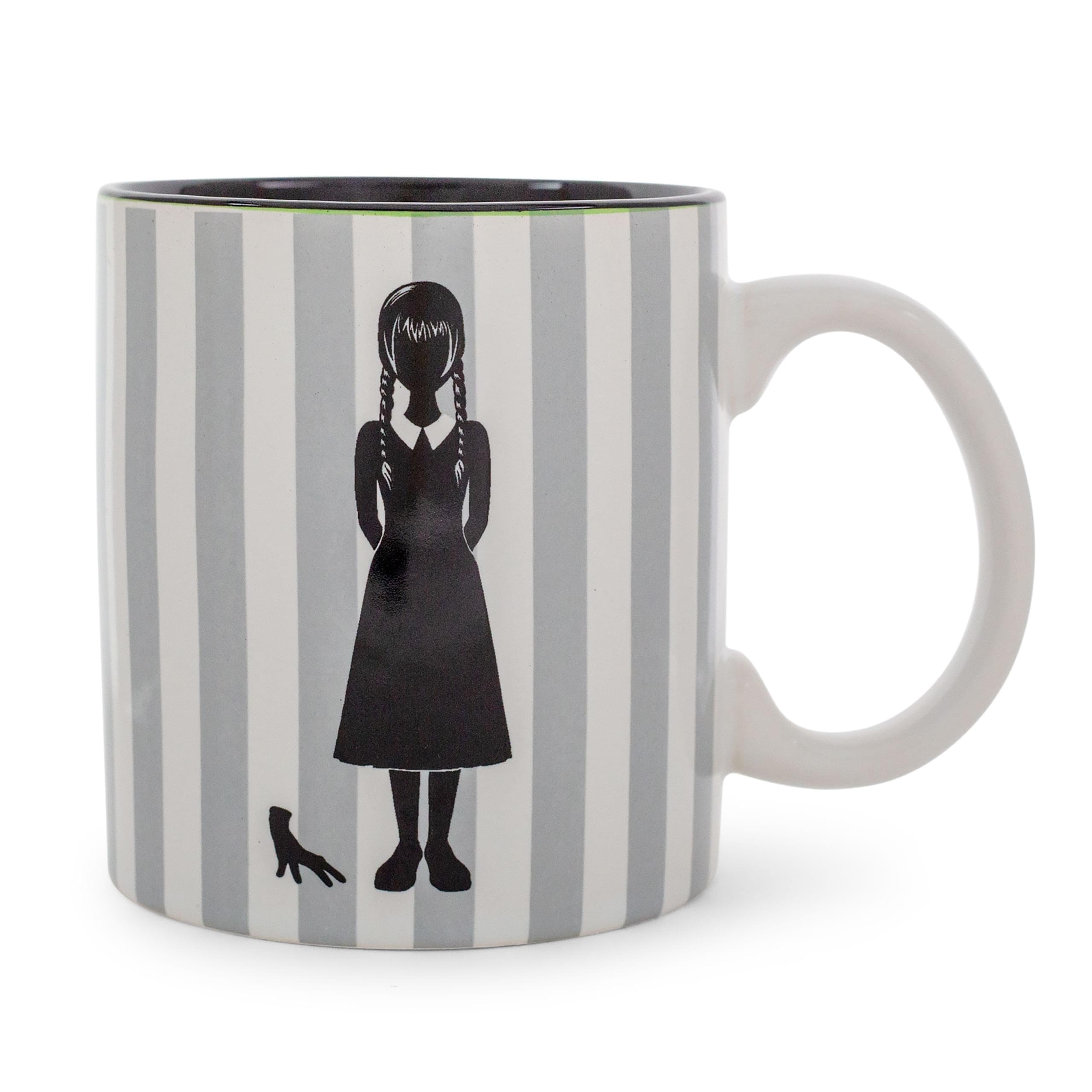 Addams Family Wednesday On Wednesdays We Wear Black Ceramic Mug  20 Ounces