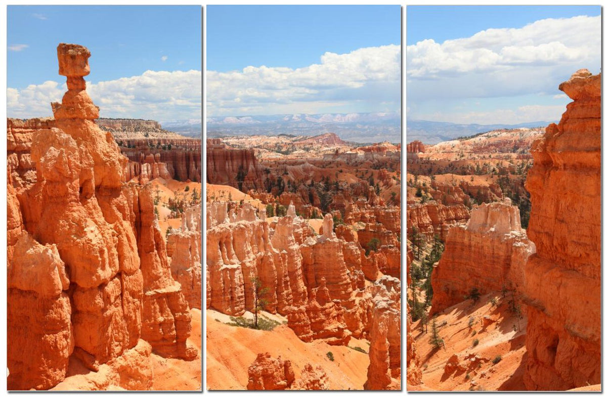 Desert Wall Art Decor - 3 Piece Set, Decorative Framed Desert Landscape Canvas Art Multi Panel Split Prints For Living Room, Kit