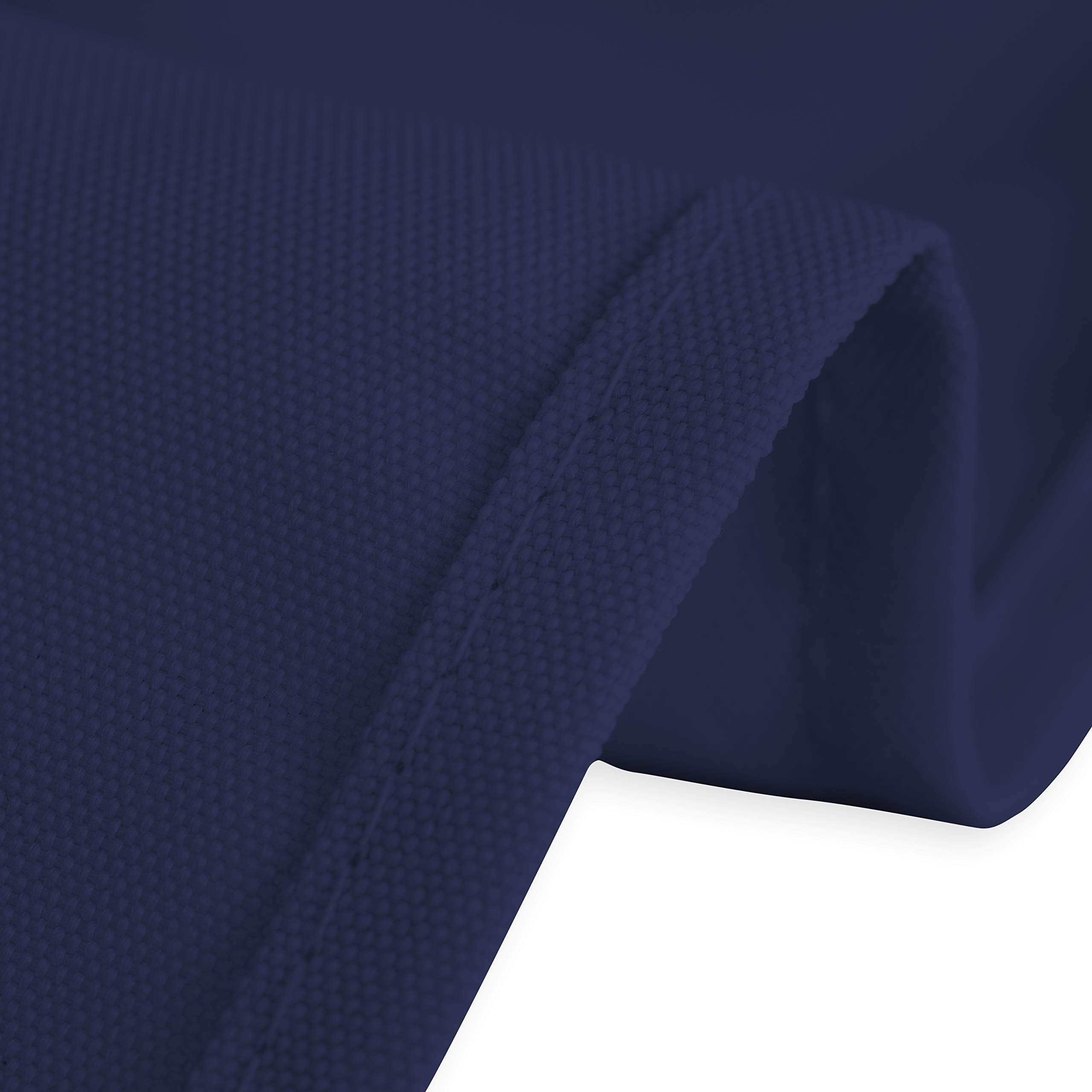 Ltc Linens 2 Pack Rectangular Tablecloths Navy Blue 60 X 102 Inch For 6 Ft Rectangle Banquet Tables With Half-Drop - Stain And W