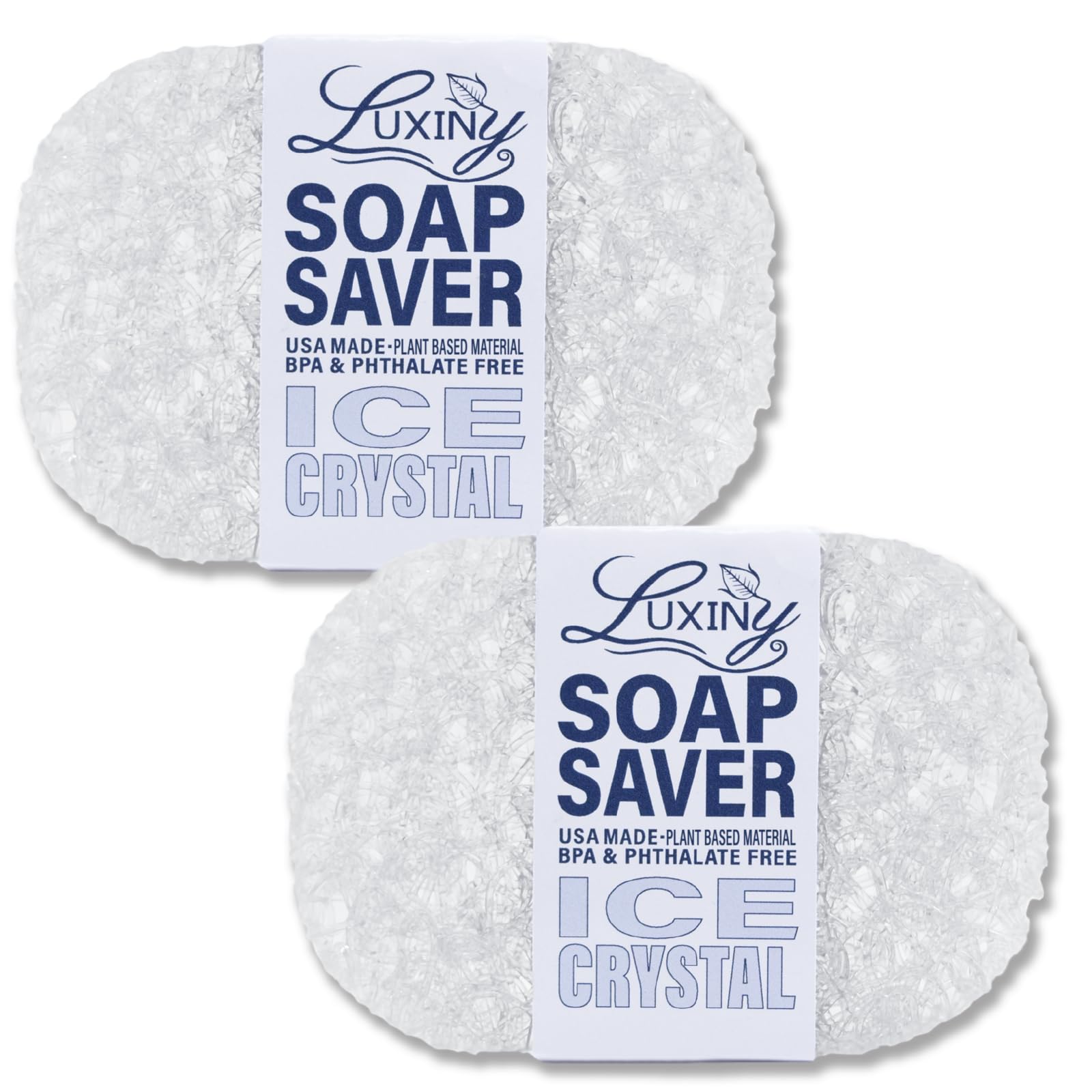 Soap Savers for Bar Soap & Shampoo Bar Holder, American Made by Luxiny, Lifts Soap in Soap Dishes & Shower Soap Holders -Bars & 