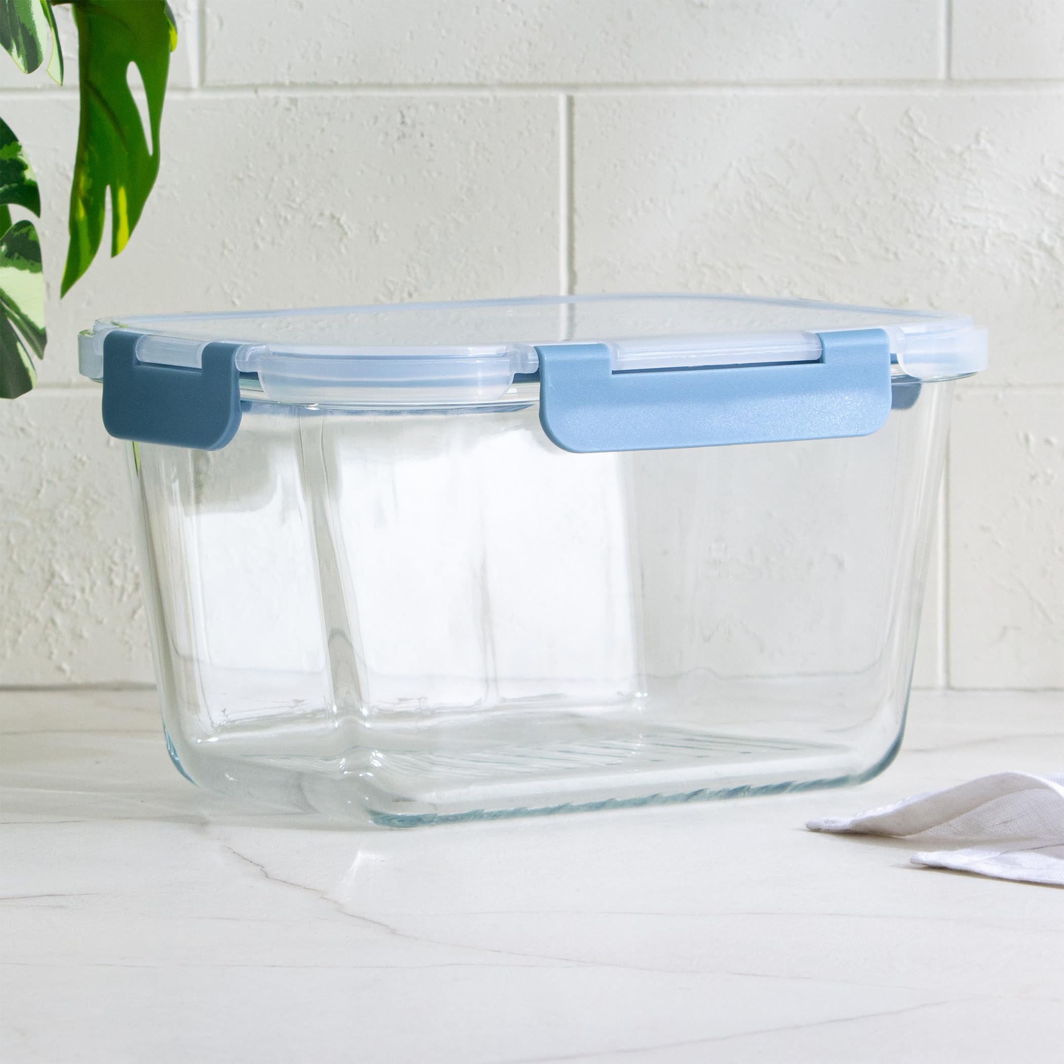 Home Centre Palestine Astero Deep Glass Food Storage Container  1.8L
