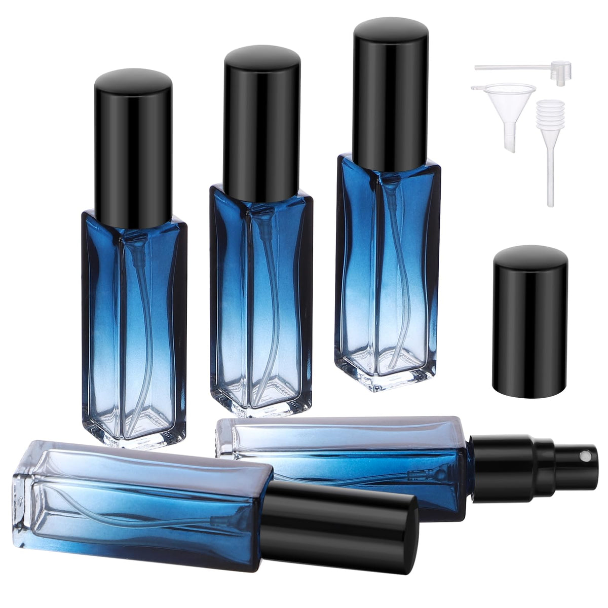 Segbeauty 10Ml Perfume Travel Refillable, 5 Pack Mini Glass Spray Bottles With Refill Tool, Portable Cologne Dispenser Fine Mist