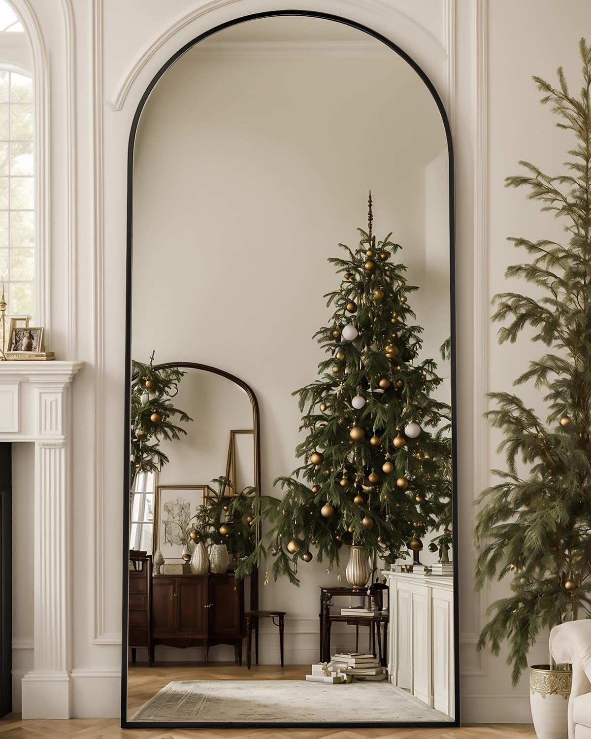 Antok Arched Full Length Mirror, 71x32 Arched Floor Mirror, Glassless Mirror Full Length with Stand, Floor Mirror Freestanding, 