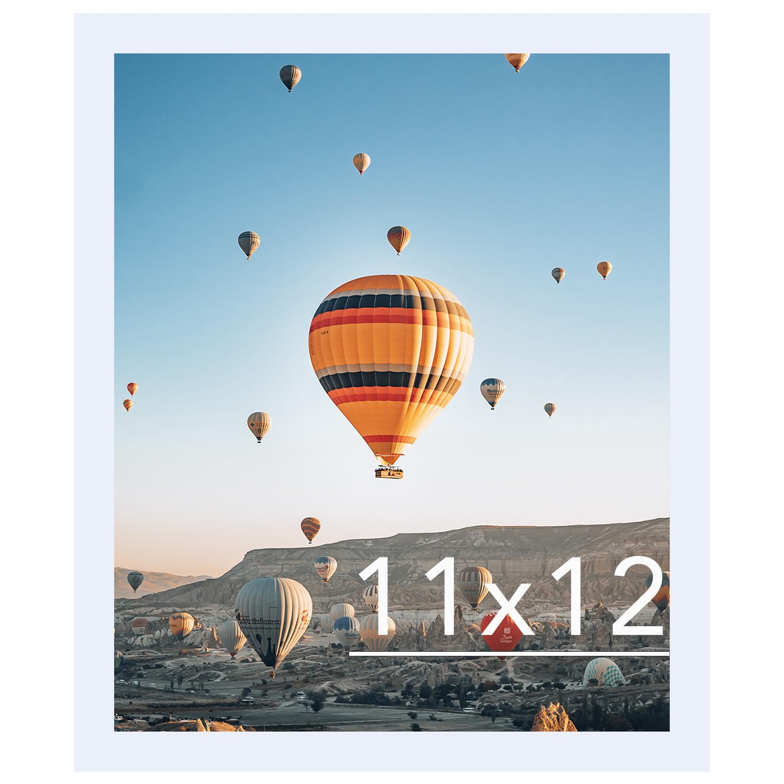 JCJMY 11x12 Picture Frame White for Wall Hanging or Tabletop, Wall Mounting Horizontally or Vertically, 11 x 12 Wall Gallery Pos