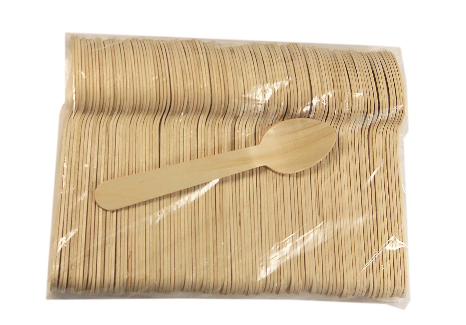 Perfect Stix 6.25'' Wooden Cutlery Spoons- Pack Of 250Ct,Light Brown