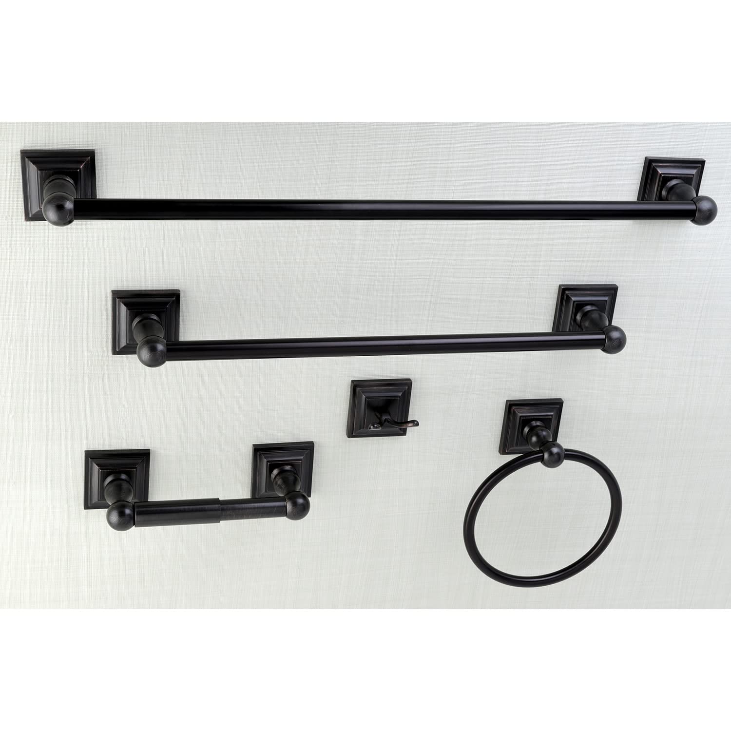 Kingston Brass BAHK3212478C 5-Piece Bathroom Accessory Set  Polished Chrome