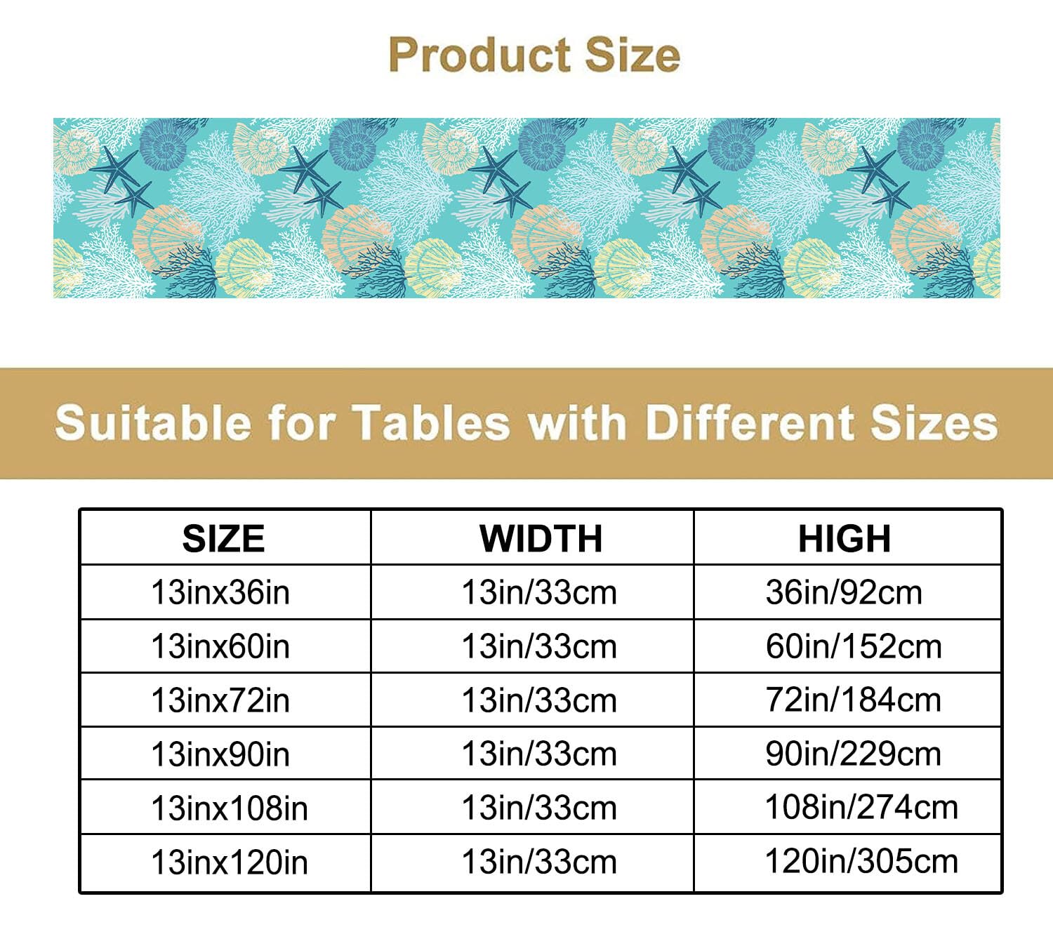 Coastal Beach Tablecloth,Sea Animals Starfish Summer Theme Nautical Sea Shells Satrfish Theam,Summer Ocean Home Decor For Table