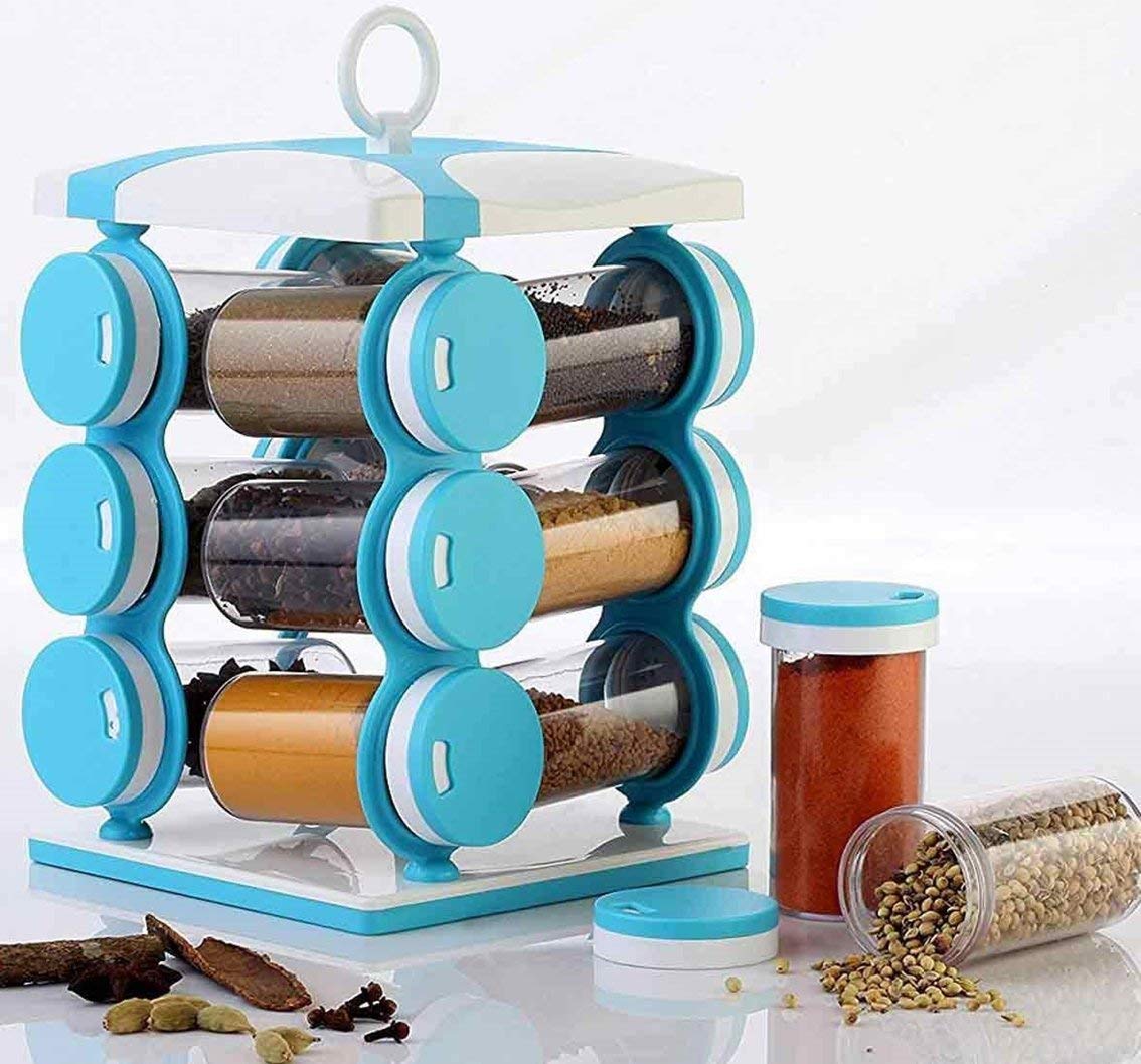 Seahaven 12 In 1 Spice Box For Kitchen With Revolving Rack (Spice Racks/Containers For Storage)