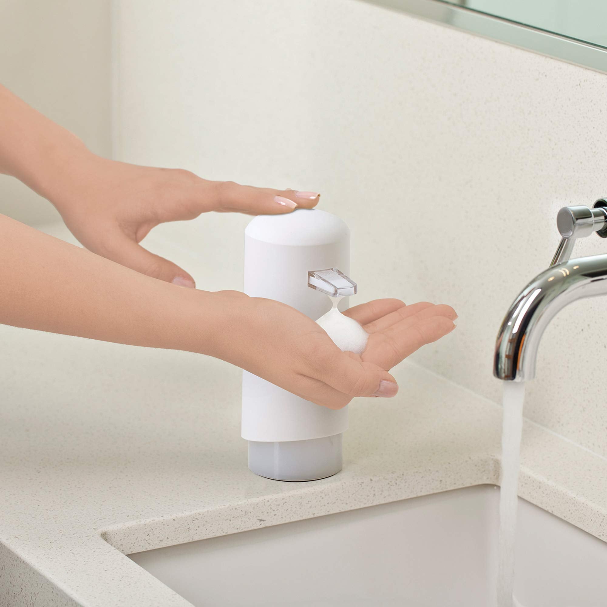 Better Living Products 70250, Matte White Foam Soap Dispenser, No Size