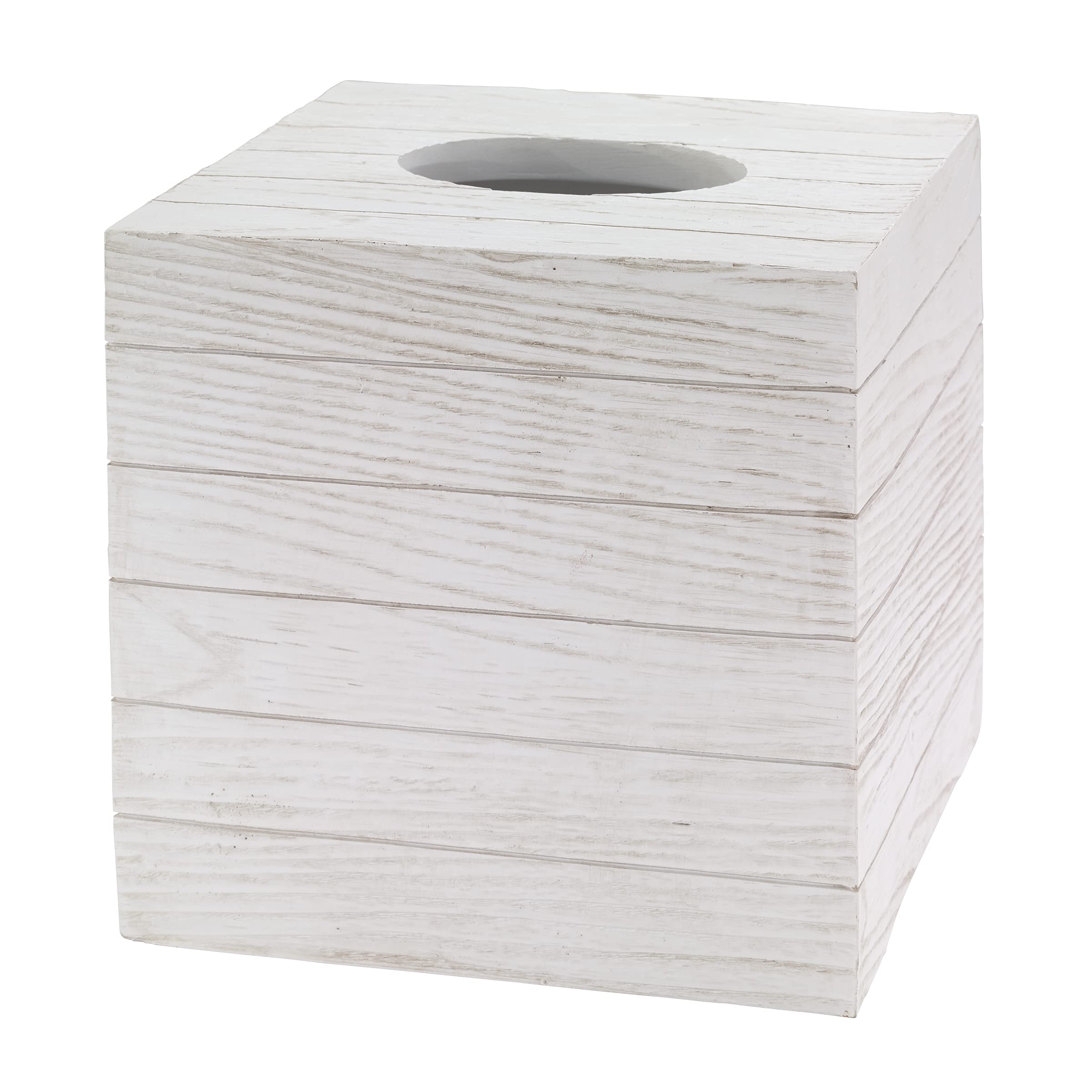 Avanti Linens - Tissue Box Cover, Resin Countertop Accessories, Christmas Decorations (Tis The Season Collection)