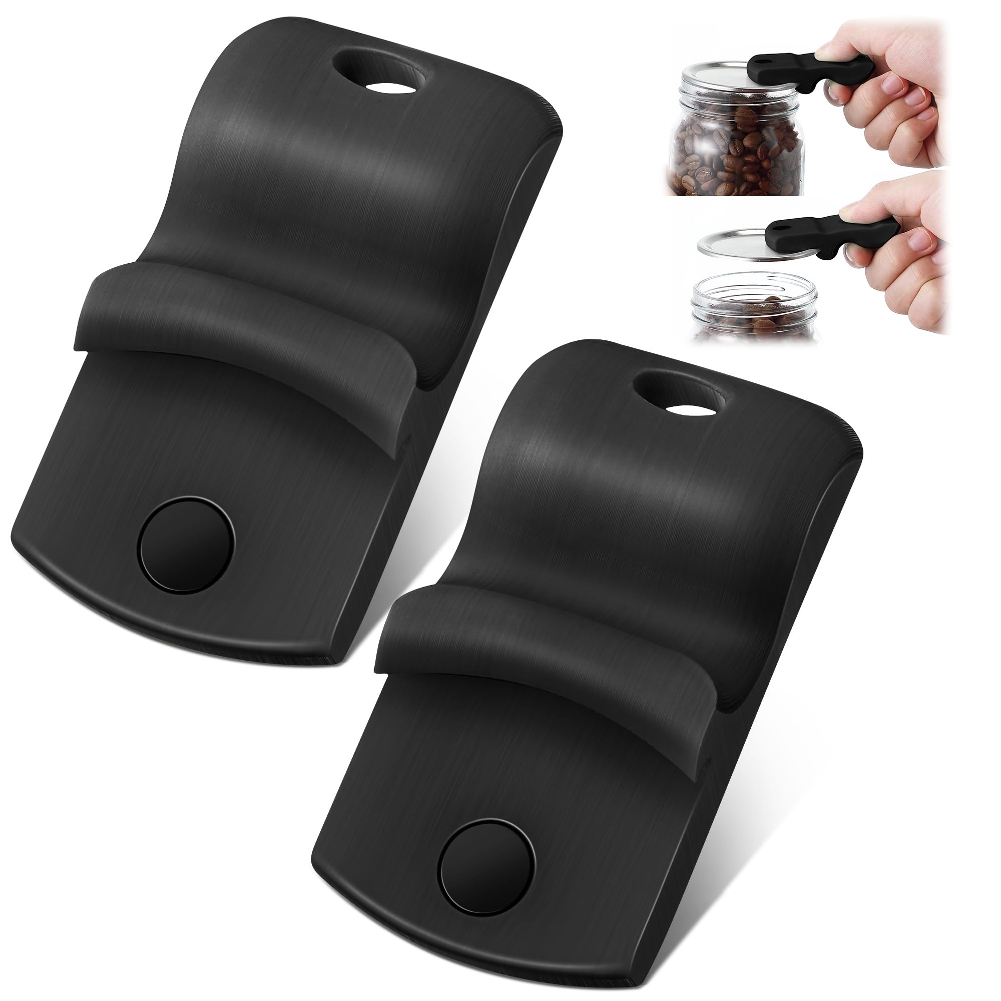 2 Pack Canning Jar Opener with Magnets, Mason Jar Opener For Canning Lids, for Regular and Wide Mouth Lids, Powerful Magnet for 