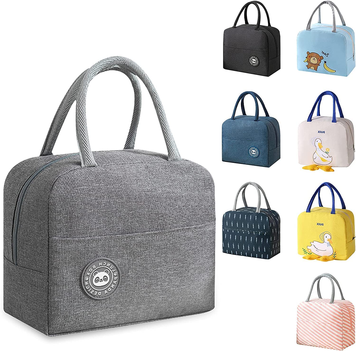 Dhairya Insulated Lunch Bags Small For Women Work, Student Kids To School, Thermal Cooler Tote Bag Picnic Organizer Storage Lunc