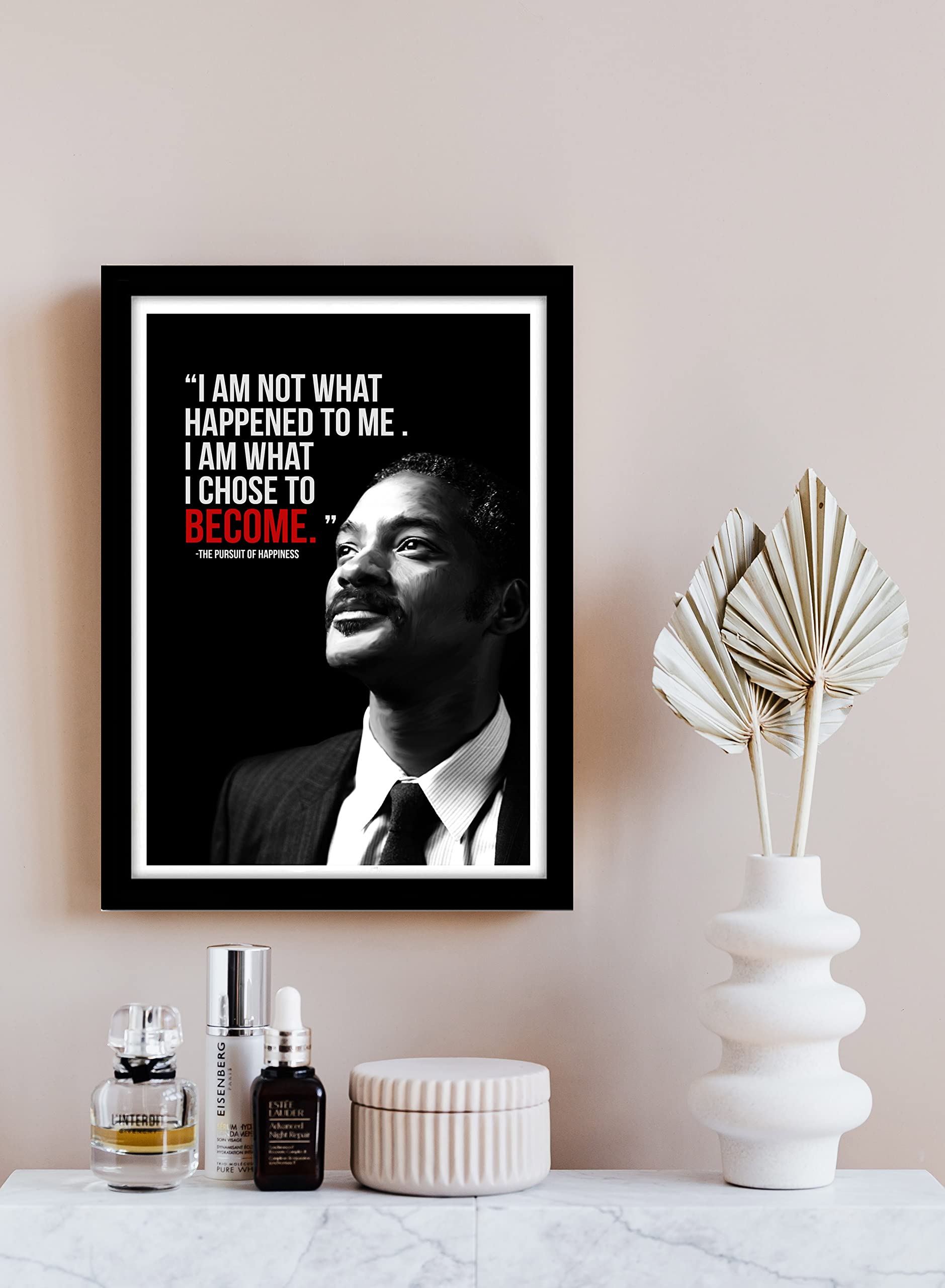 Good Hope Acrylic Glass Will Smith Framed Poster Multicolor For Room & Office (10 Inch X 13 Inch, Framed)