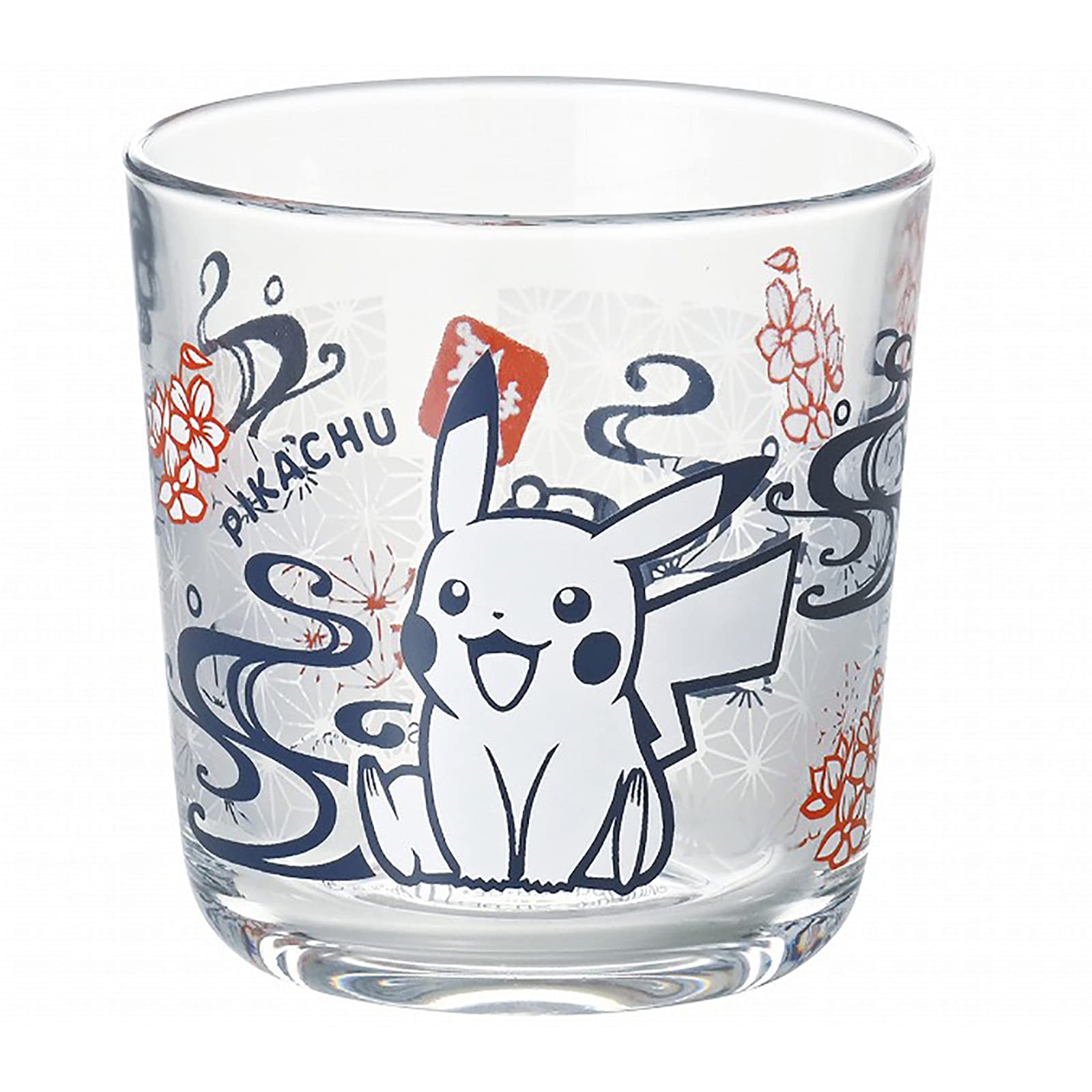 Kaneshotouki 140161 Pokemon Pikachu Glass Cup Tumbler, 3.1 inches (8 cm), Cut Picture Touch