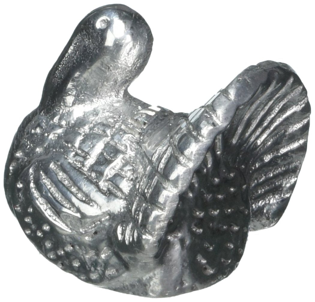 Mariposa Turkey Handcrafted Napkin Weight, One Size, Silver