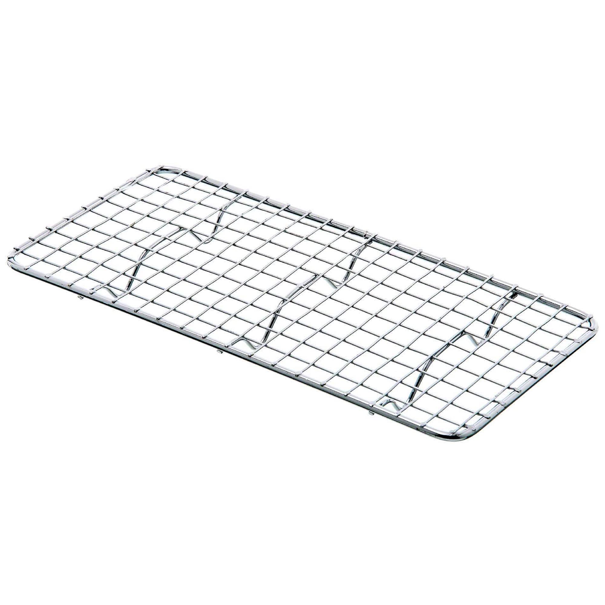 Truecraftware- Set Of 2 Third Size Rectangular Chrome-Plated Wire Pan Grate 5''X 10'' -Fits Third Size Sheet Cookie Pans Cooling