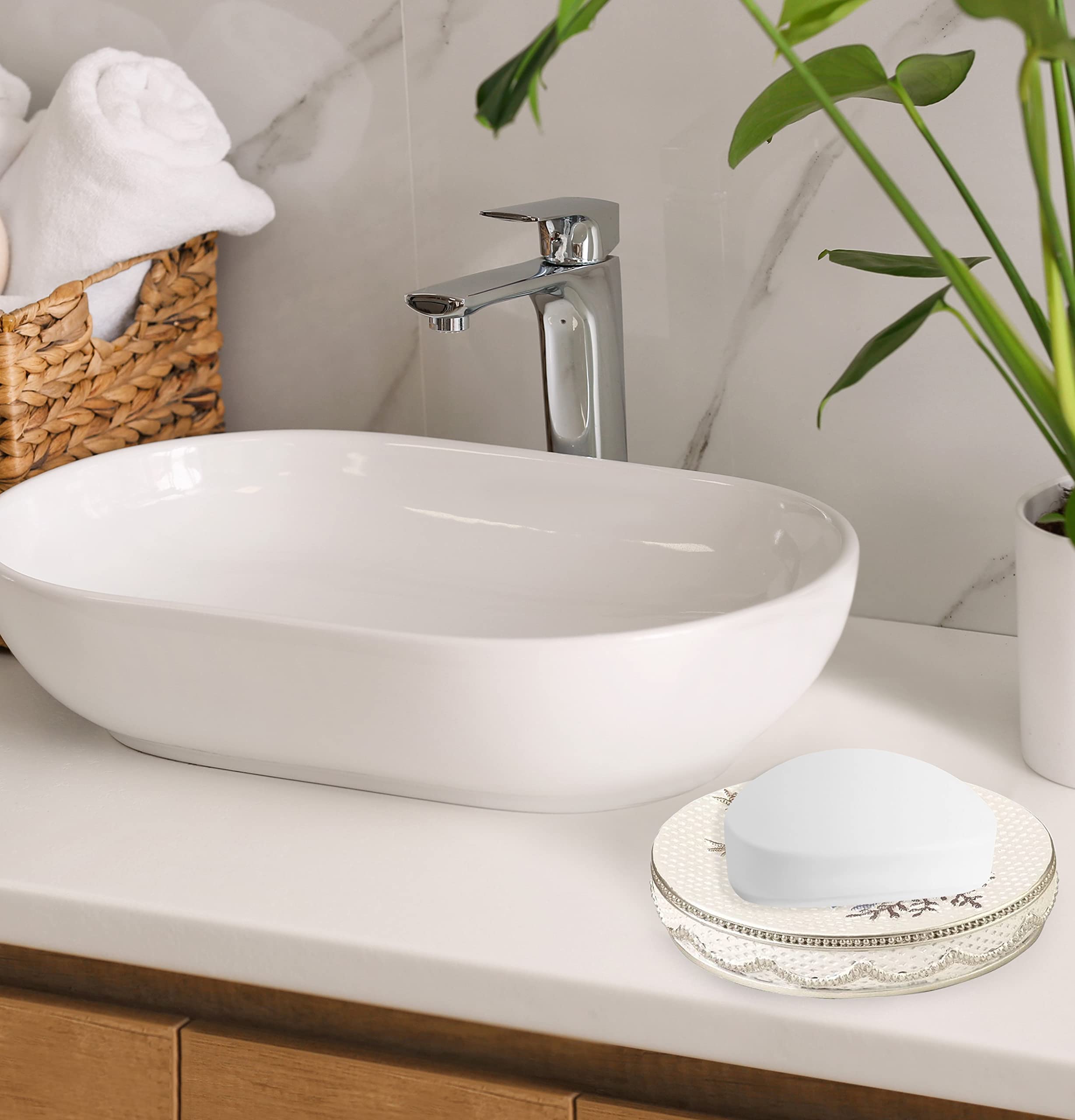 Popular Bath Capri, Soap Dish, Beige