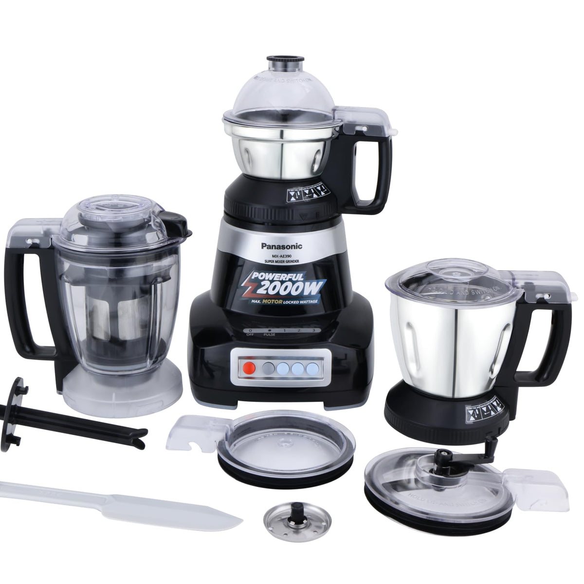 Panasonic Heavy Duty Mixer Grinder For Kitchen Mx-Ae486 (Light Blue) M ...