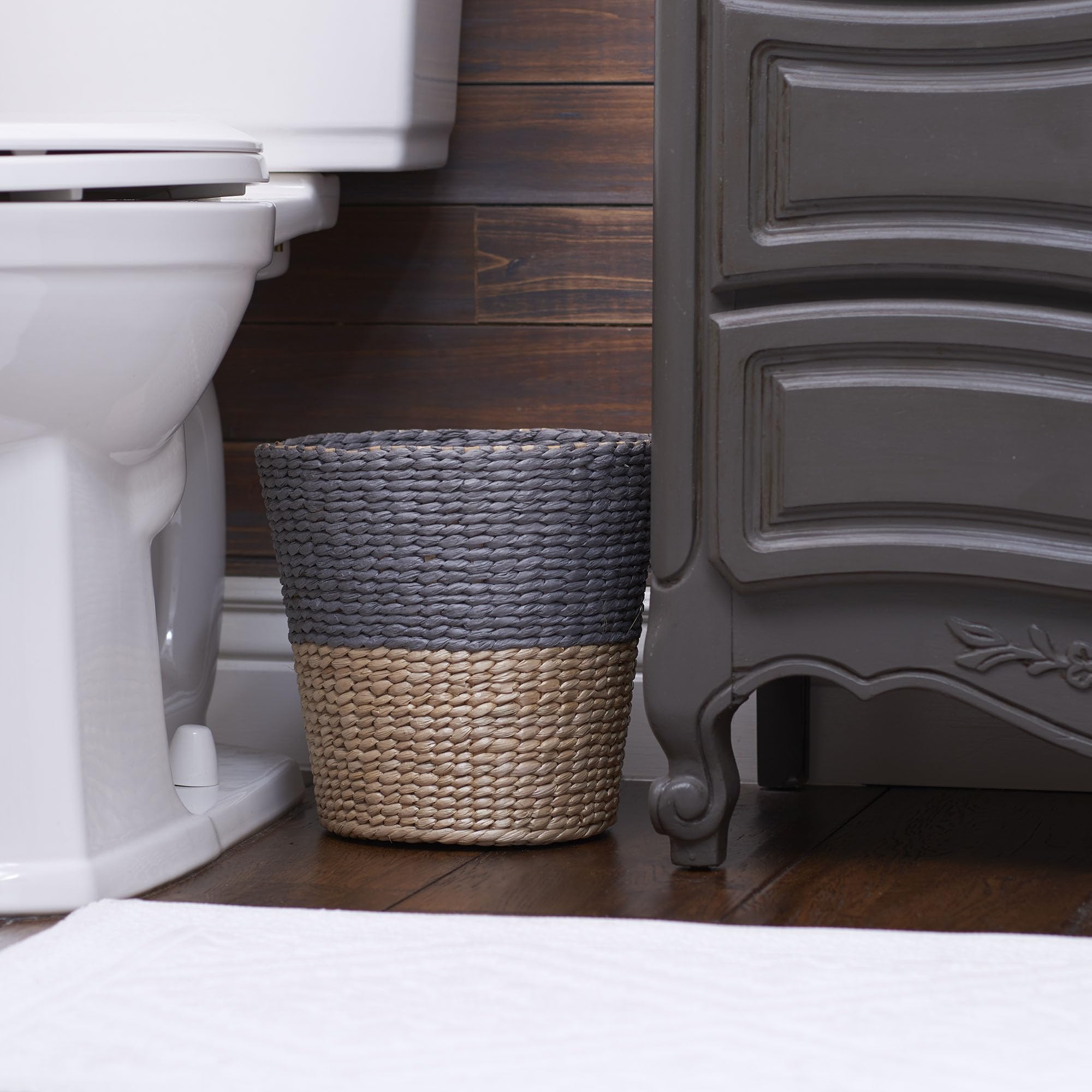 Household Essentials Ml-6620 Cattail And Paper Waste Basket, Two, 2 Tone