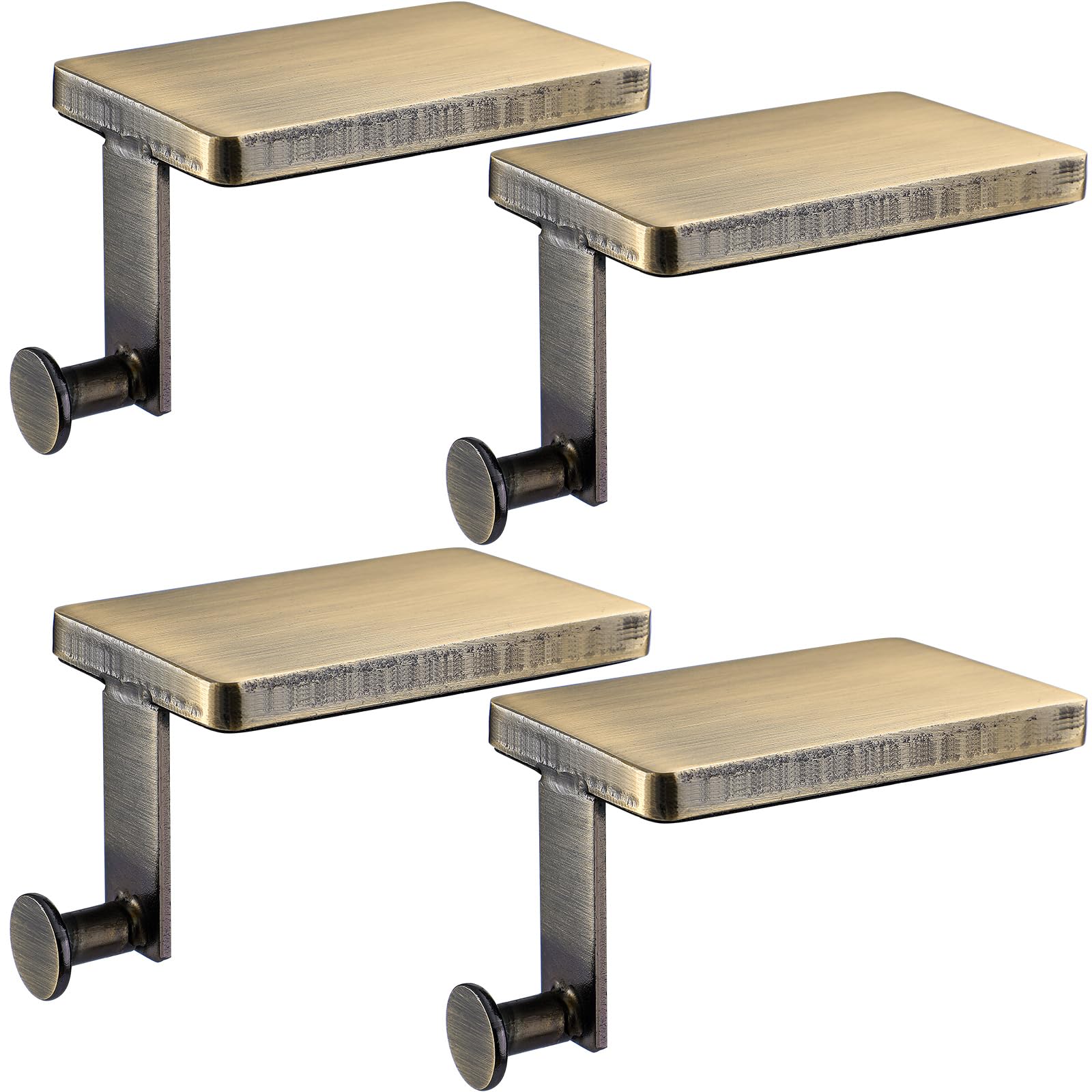 Landhoow Christmas Stocking Holder Christmas Stocking Hanger for Mantel Heavy Duty Xmas Hook with Non Slip Protective Pad Mantel