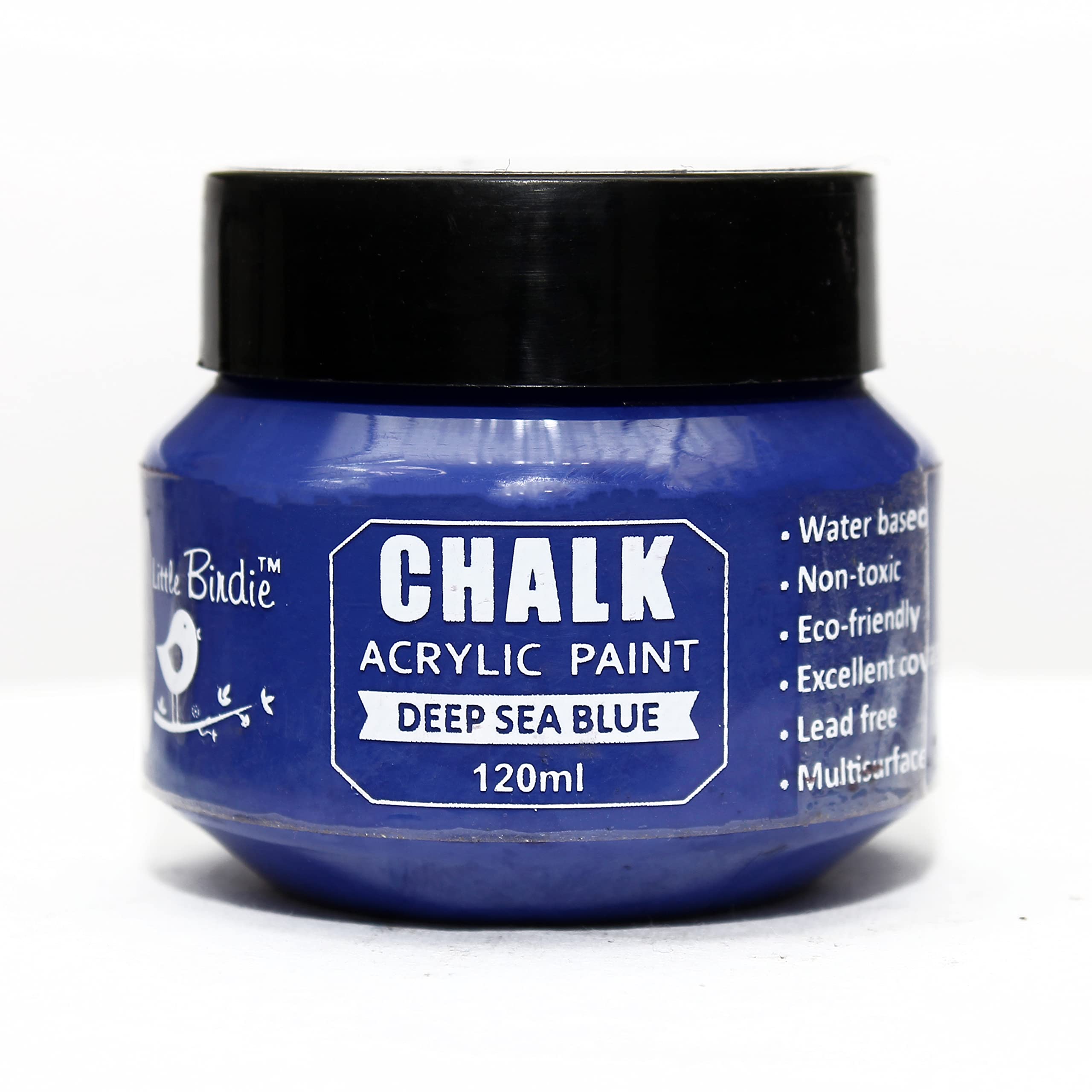 Little Birdie Itsy Bitsy - Home Decor Chalk Acrylic Paint 120Ml - Deep Sea Blue